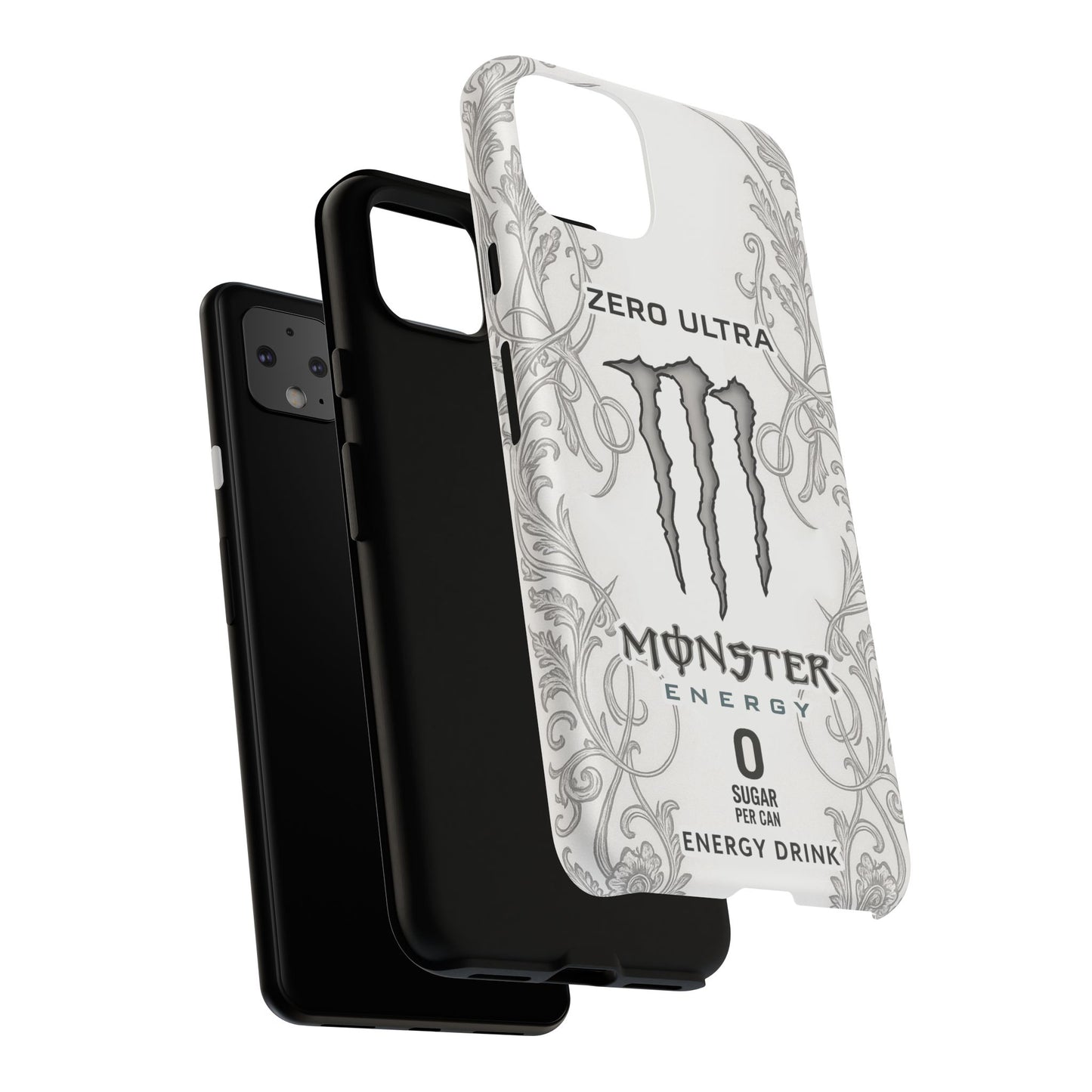 Monster White Ultra Energy Phone Case – For Samsung Galaxy & Google Pixel