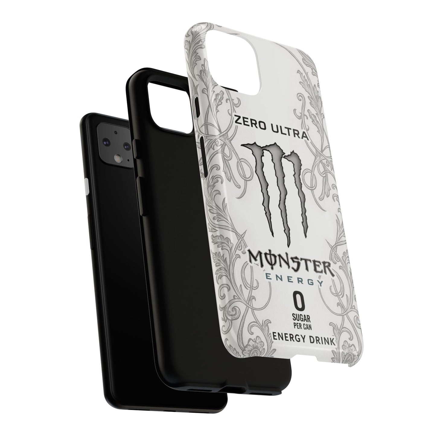 Monster White Ultra Energy Phone Case – For Samsung Galaxy & Google Pixel