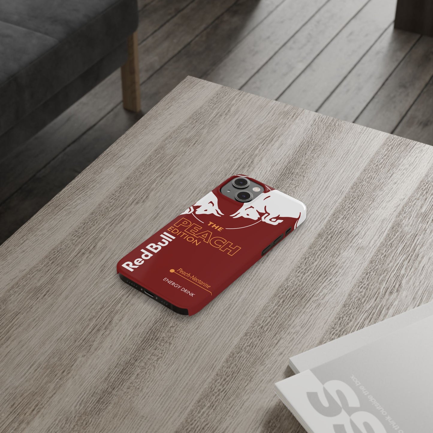 Red Bull Energy Drink iPhone Case - Peach Edition