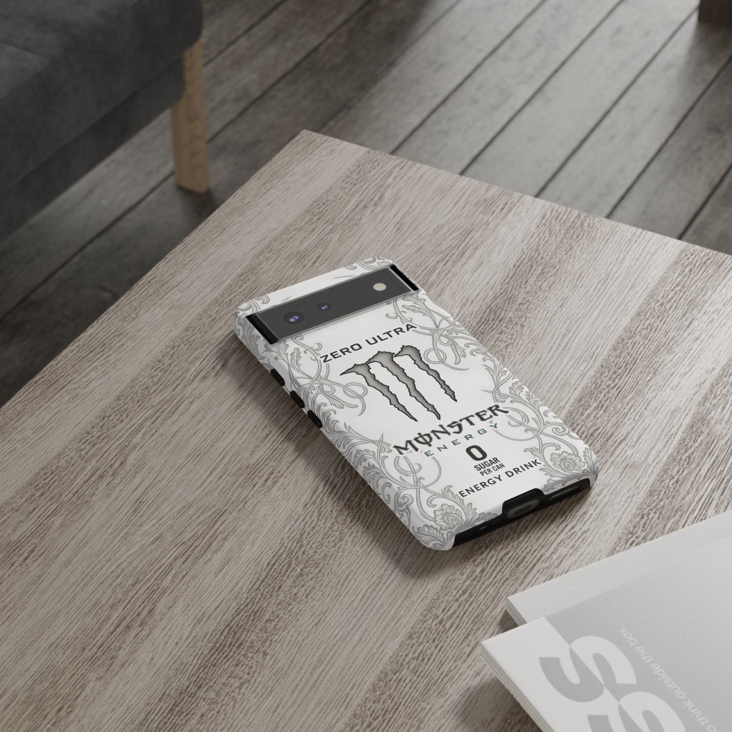 Monster White Ultra Energy Phone Case – For Samsung Galaxy & Google Pixel