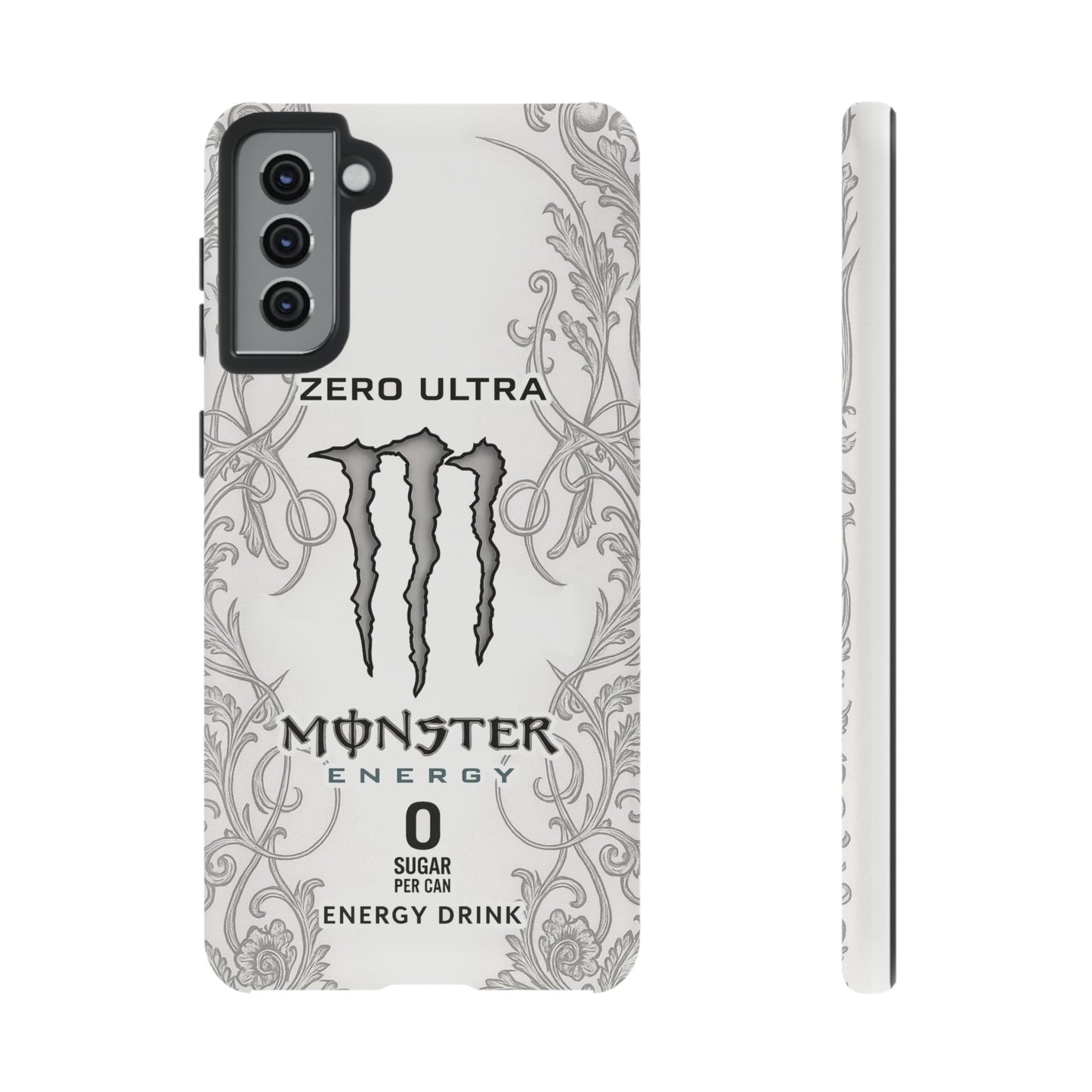 Monster White Ultra Energy Phone Case – For Samsung Galaxy & Google Pixel