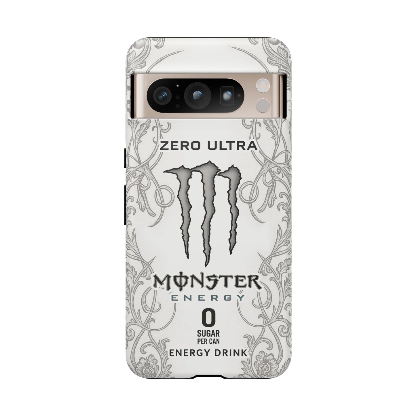 Monster White Ultra Energy Phone Case – For Samsung Galaxy & Google Pixel