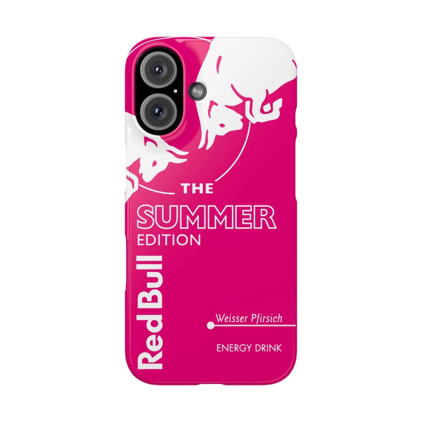 Red Bull Energy Drink iPhone Case - Pink Summer Edition