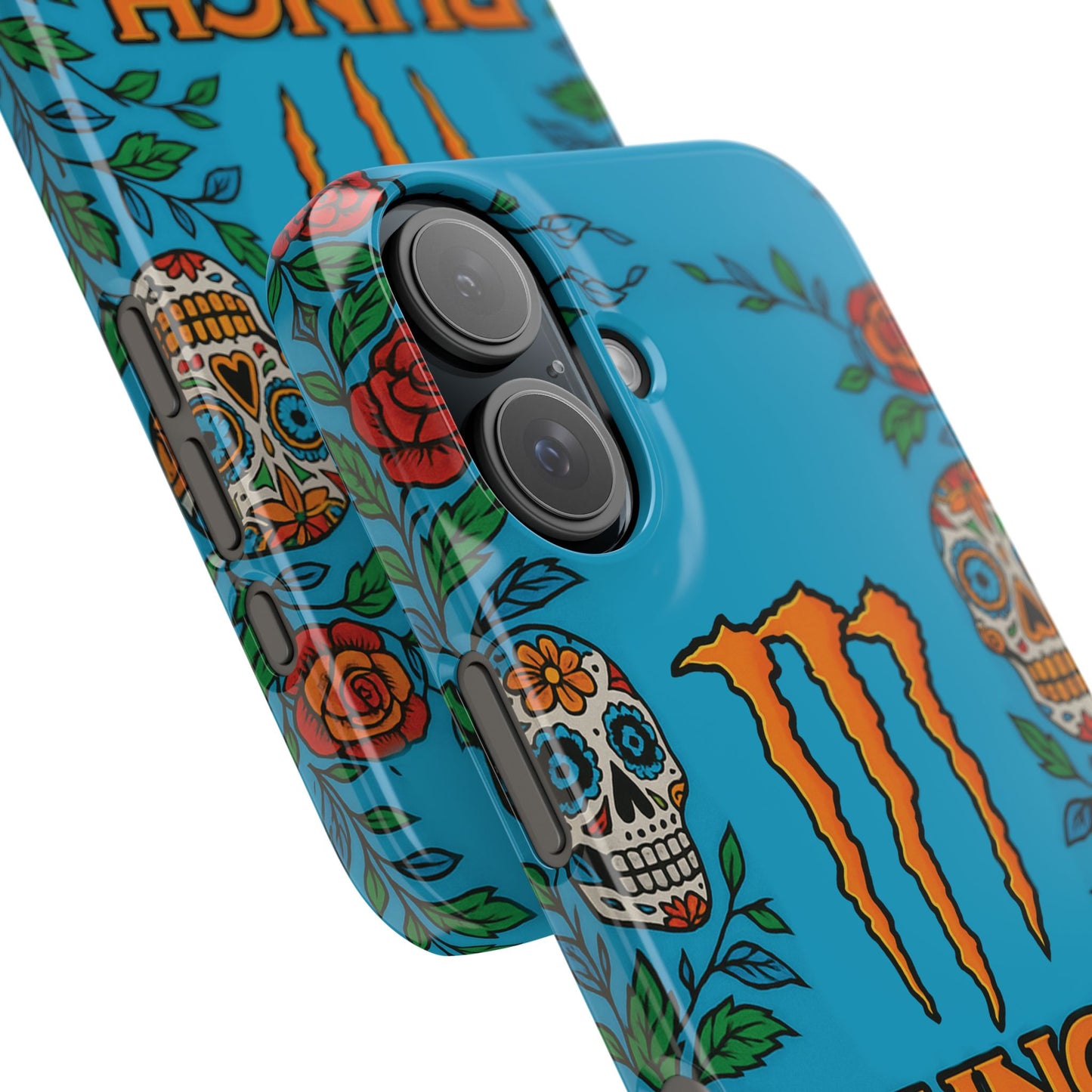 Monster Energy Mango Loco iPhone Case - Blue & Orange
