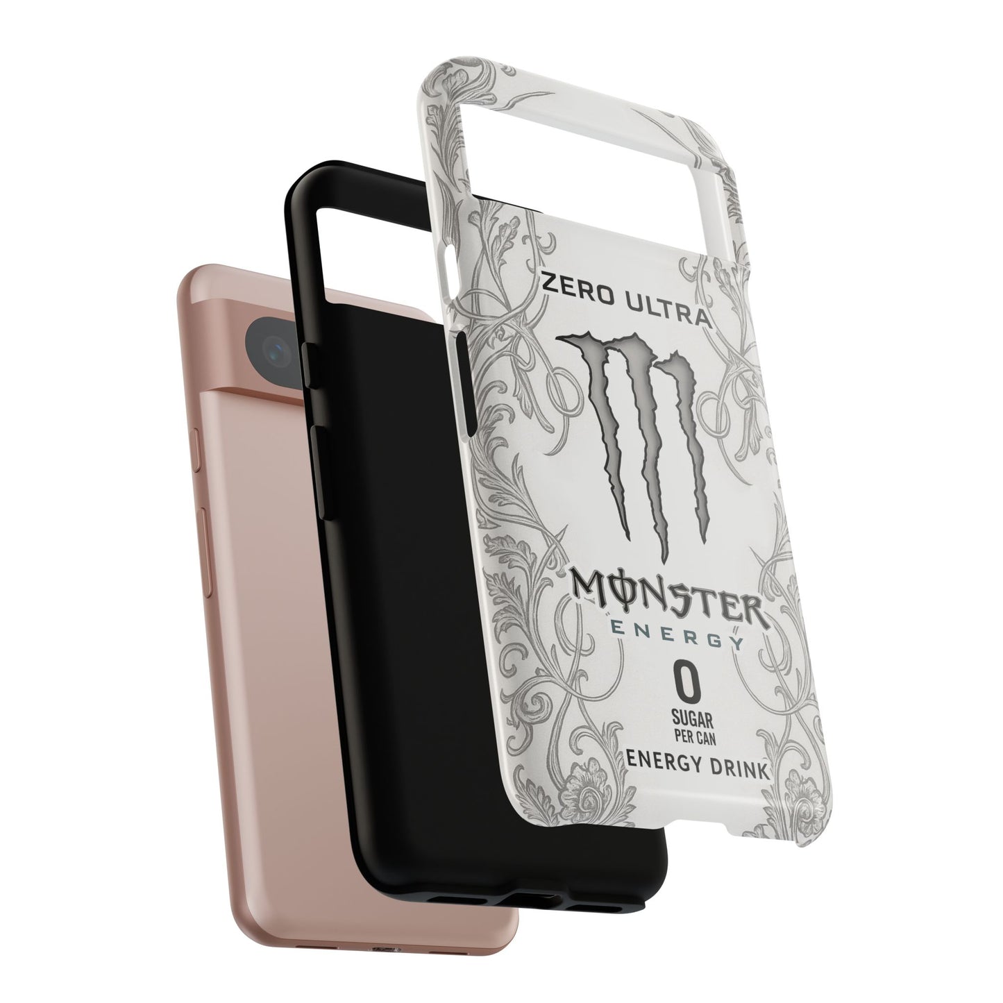 Monster White Ultra Energy Phone Case – For Samsung Galaxy & Google Pixel