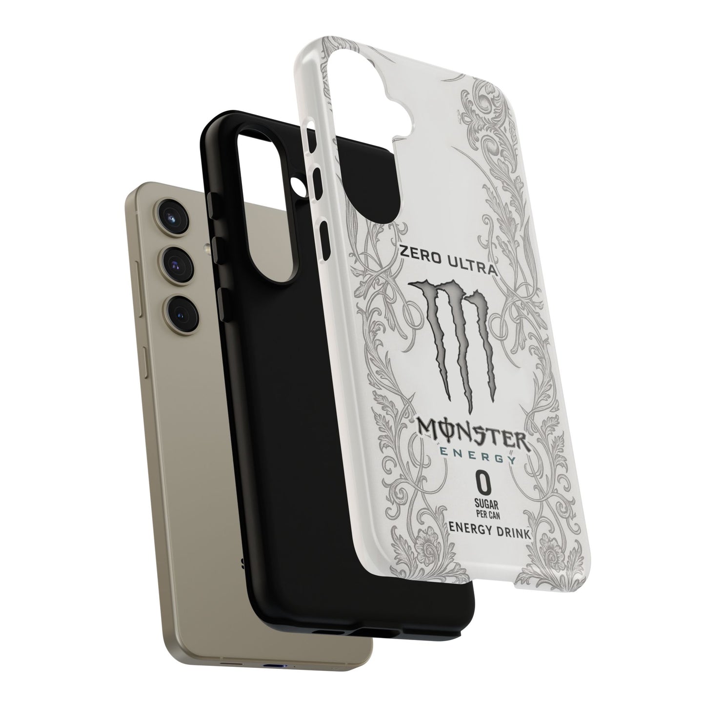 Monster White Ultra Energy Phone Case – For Samsung Galaxy & Google Pixel