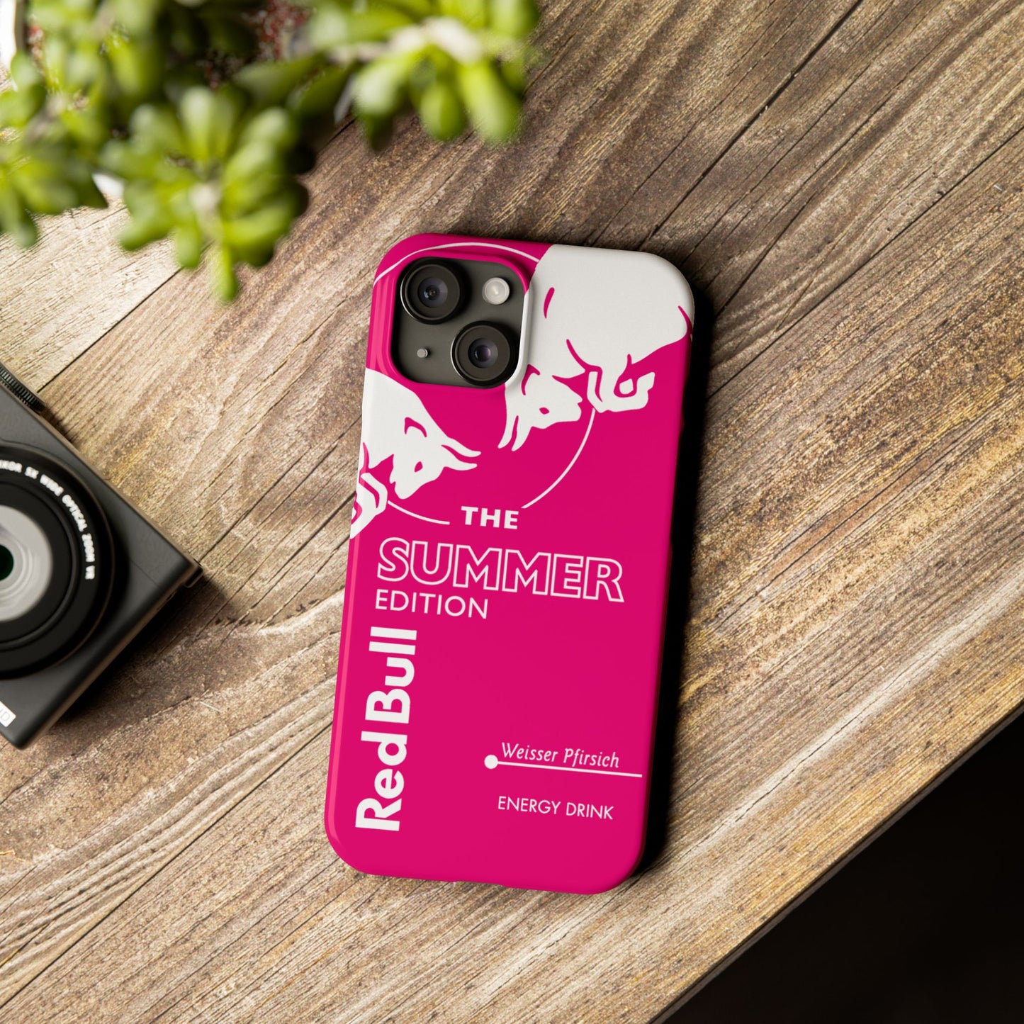 Red Bull Energy Drink iPhone Case - Pink Summer Edition