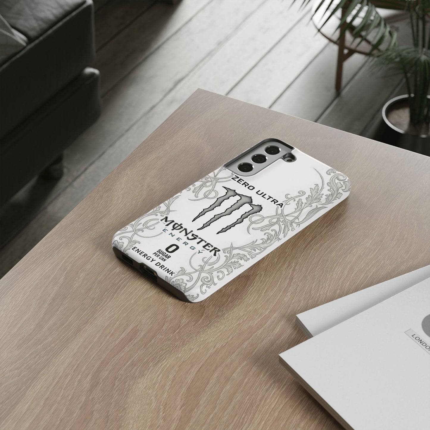 Monster White Ultra Energy Phone Case – For Samsung Galaxy & Google Pixel