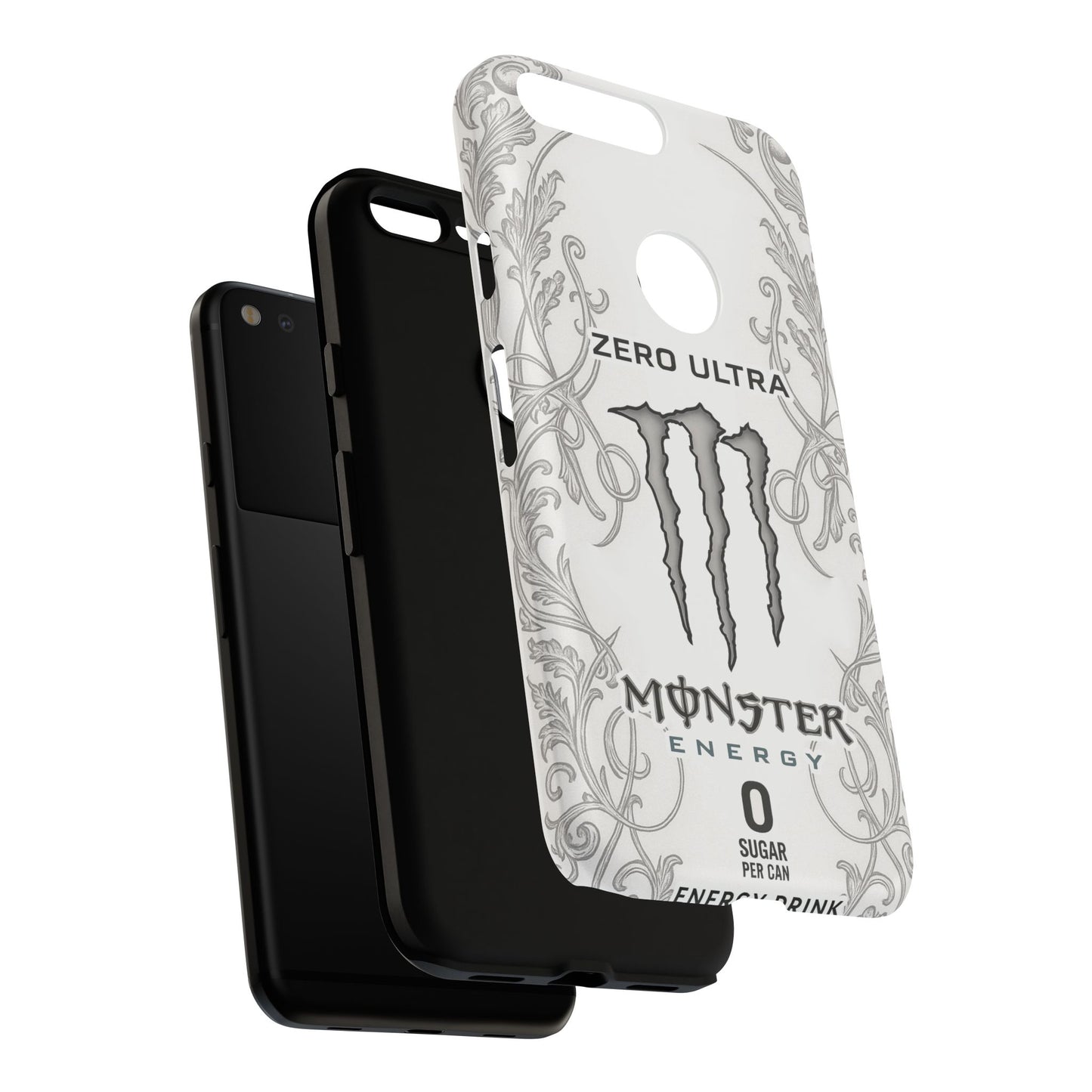 Monster White Ultra Energy Phone Case – For Samsung Galaxy & Google Pixel