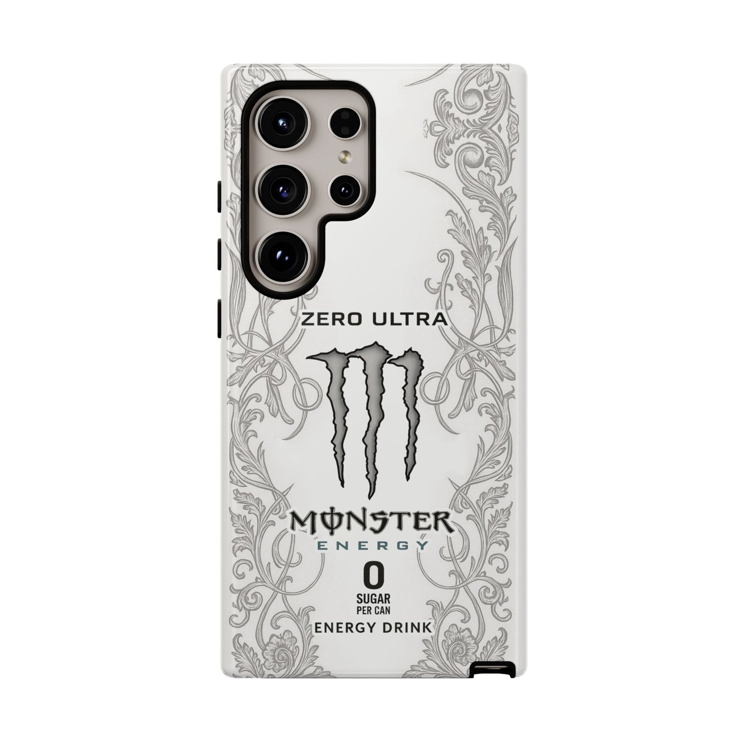 Monster White Ultra Energy Phone Case – For Samsung Galaxy & Google Pixel