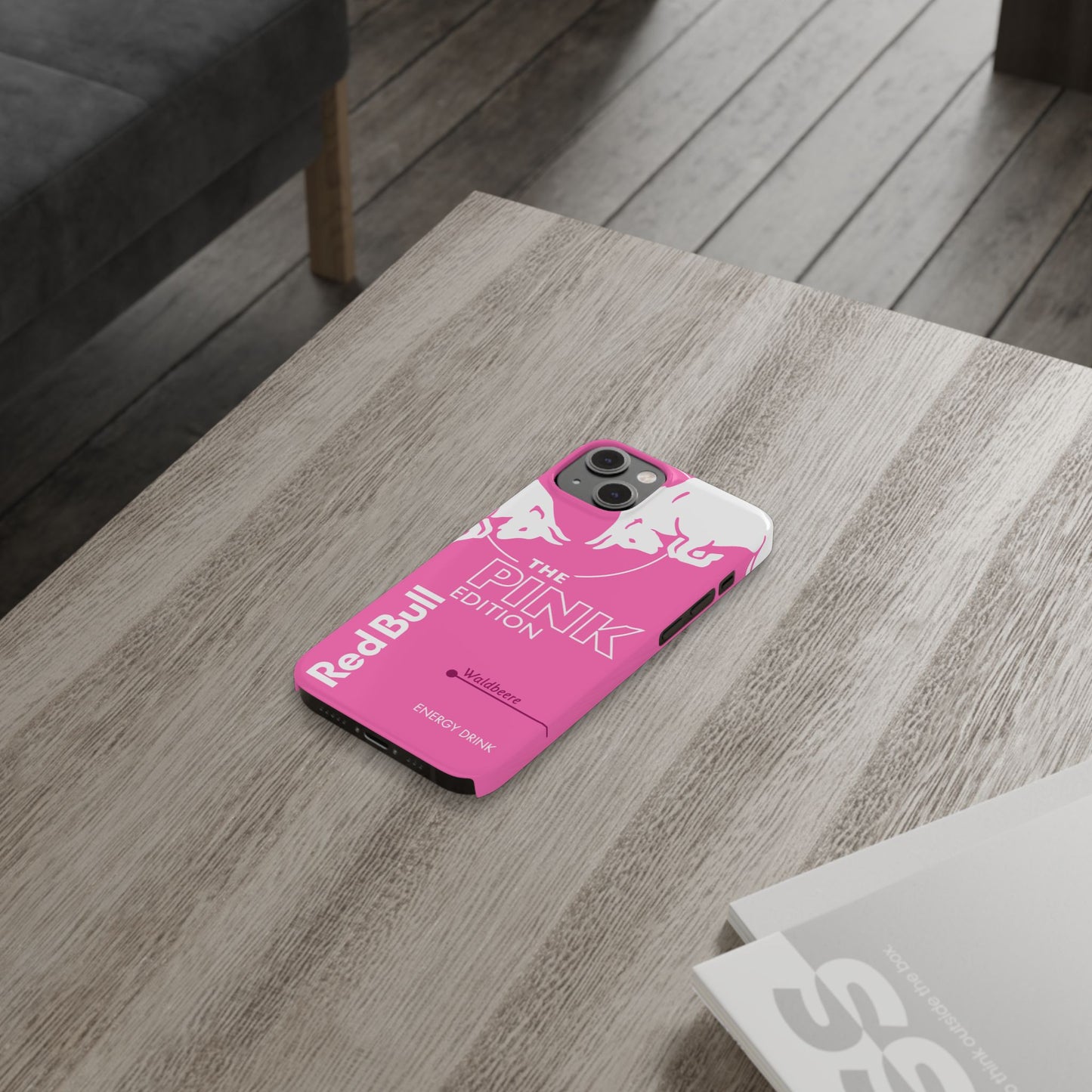 Red Bull Energy Drink iPhone Case - Pink Waldbeere Edition