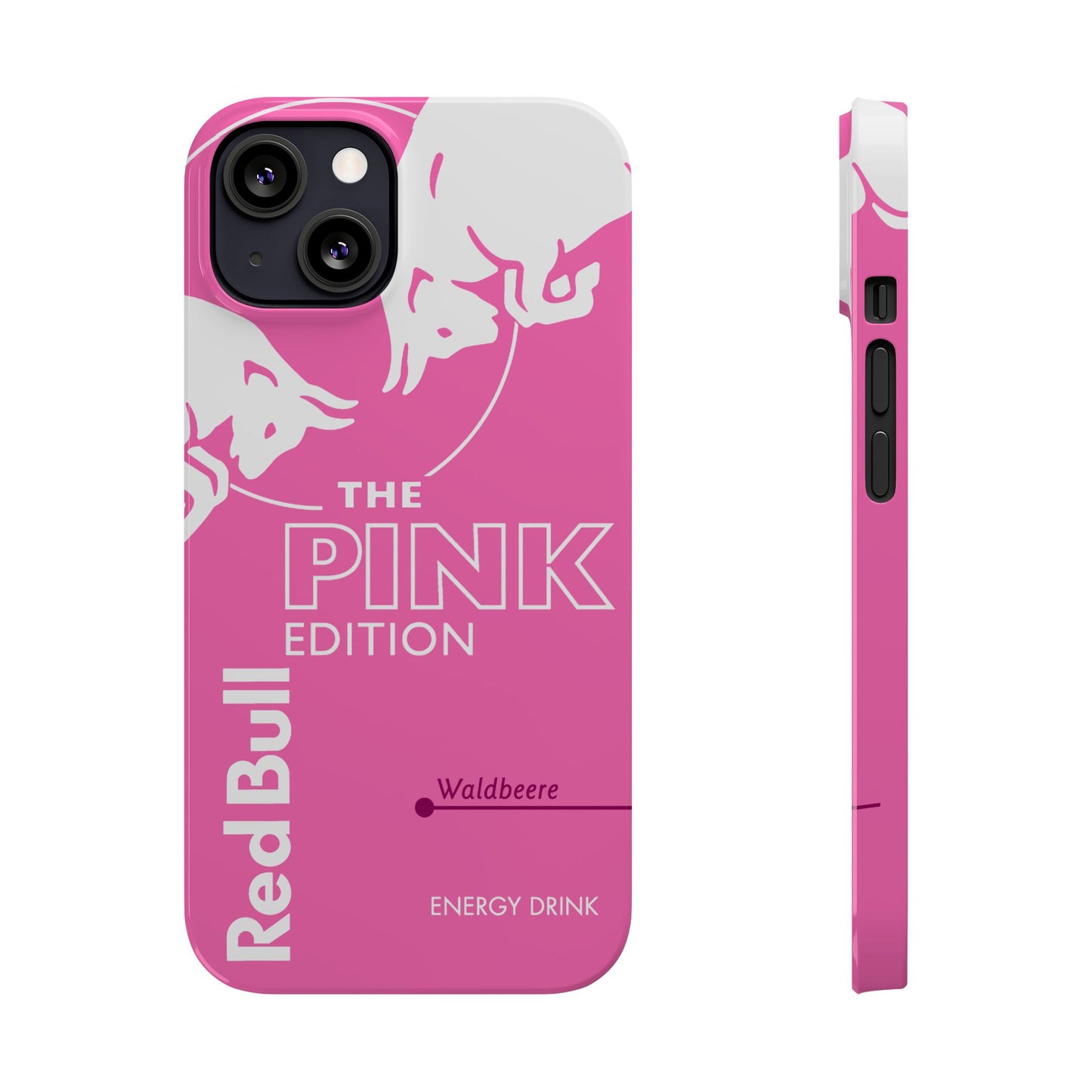 Red Bull Energy Drink iPhone Case - Pink Waldbeere Edition