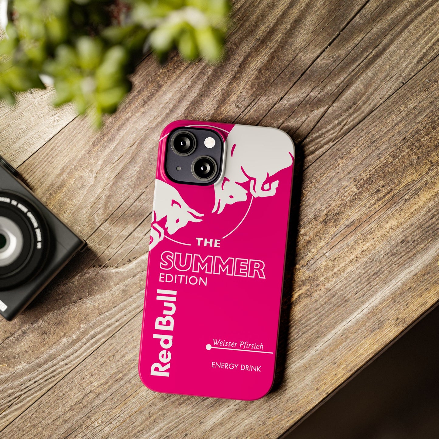 Red Bull Energy Drink iPhone Case - Pink Summer Edition