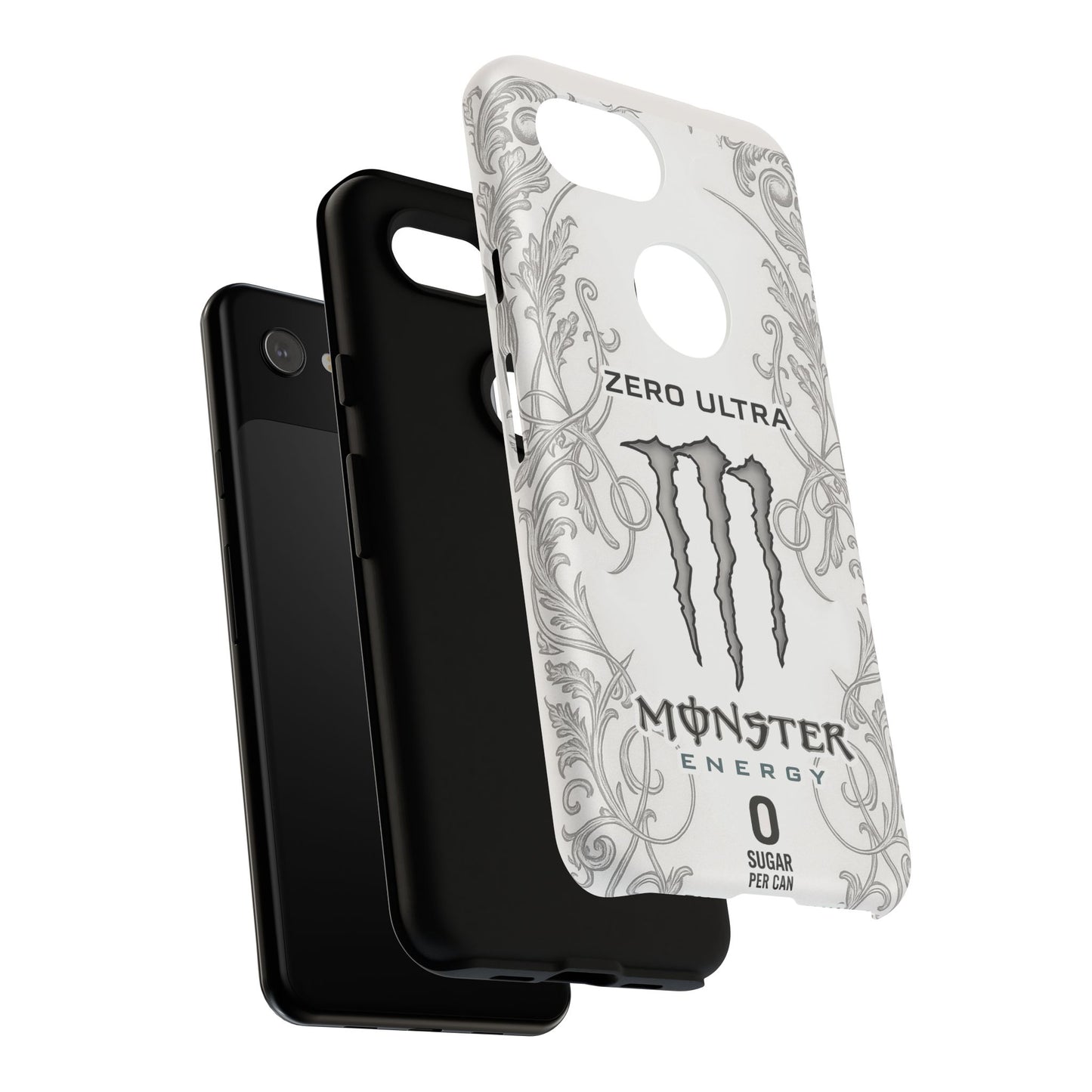 Monster White Ultra Energy Phone Case – For Samsung Galaxy & Google Pixel