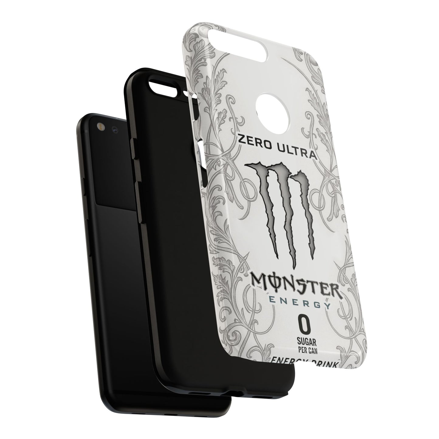 Monster White Ultra Energy Phone Case – For Samsung Galaxy & Google Pixel