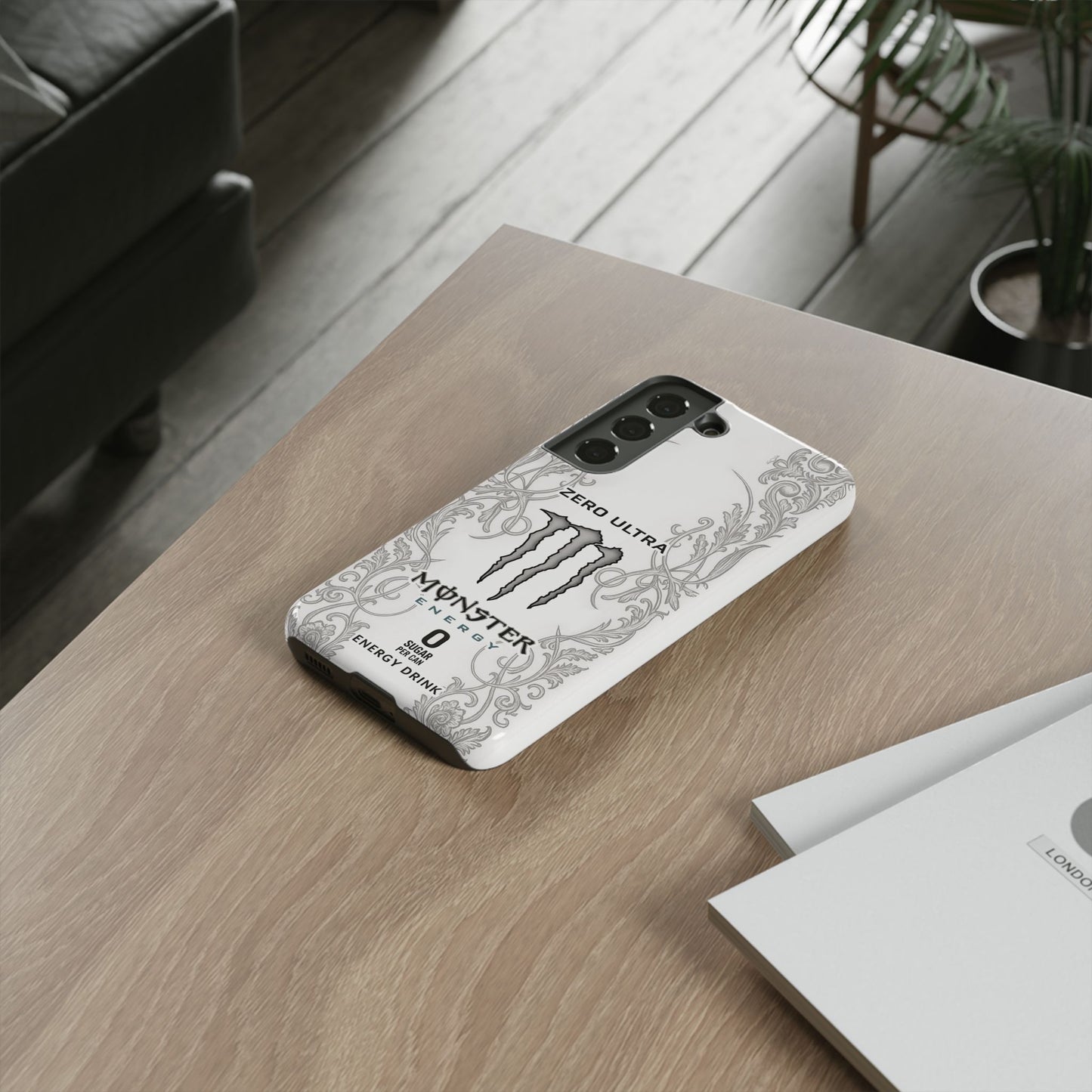Monster White Ultra Energy Phone Case – For Samsung Galaxy & Google Pixel