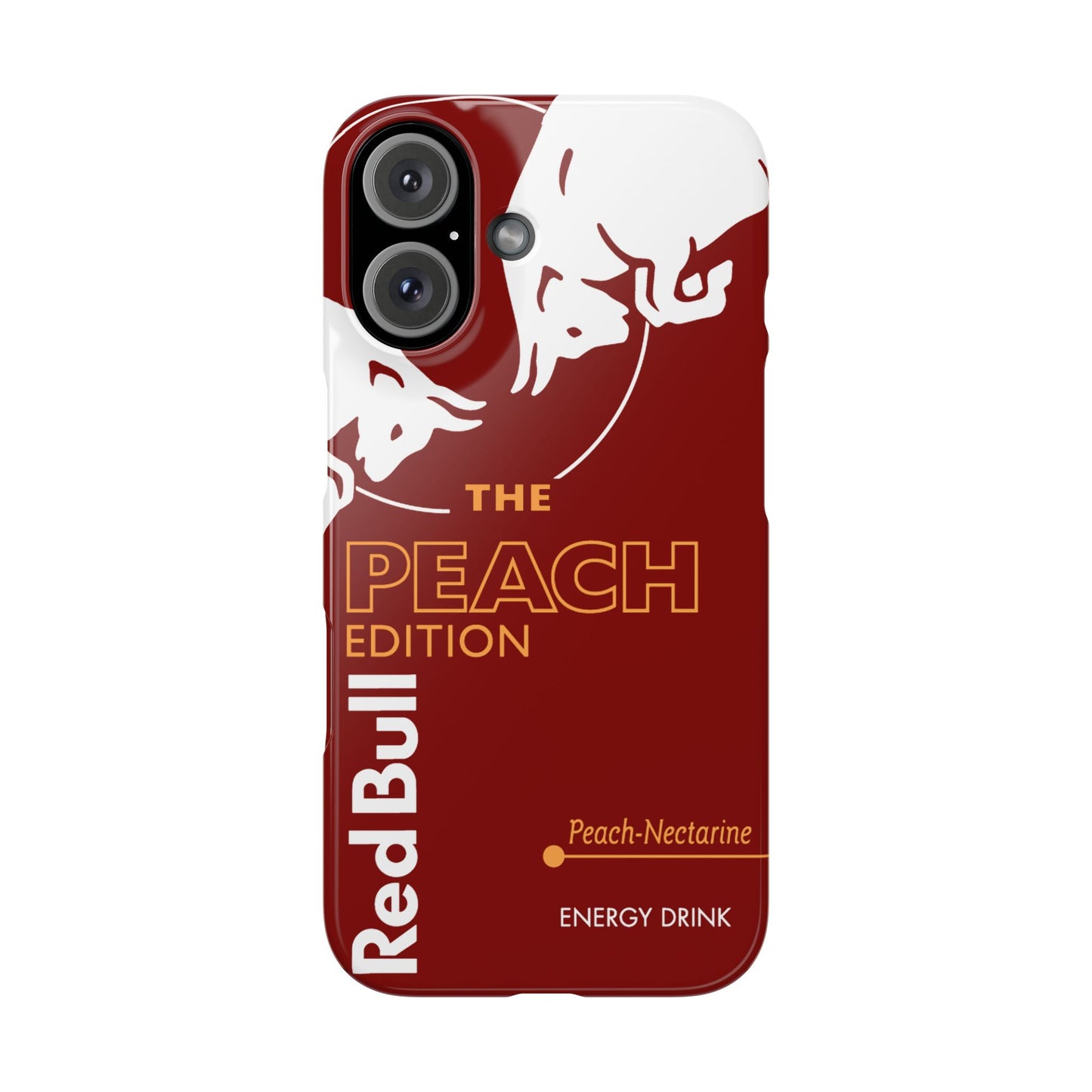 Red Bull Energy Drink iPhone Case - Peach Edition