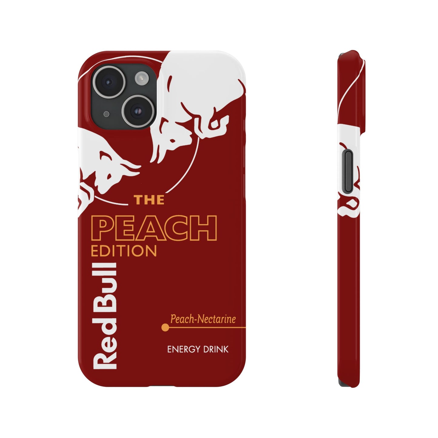 Red Bull Energy Drink iPhone Case - Peach Edition