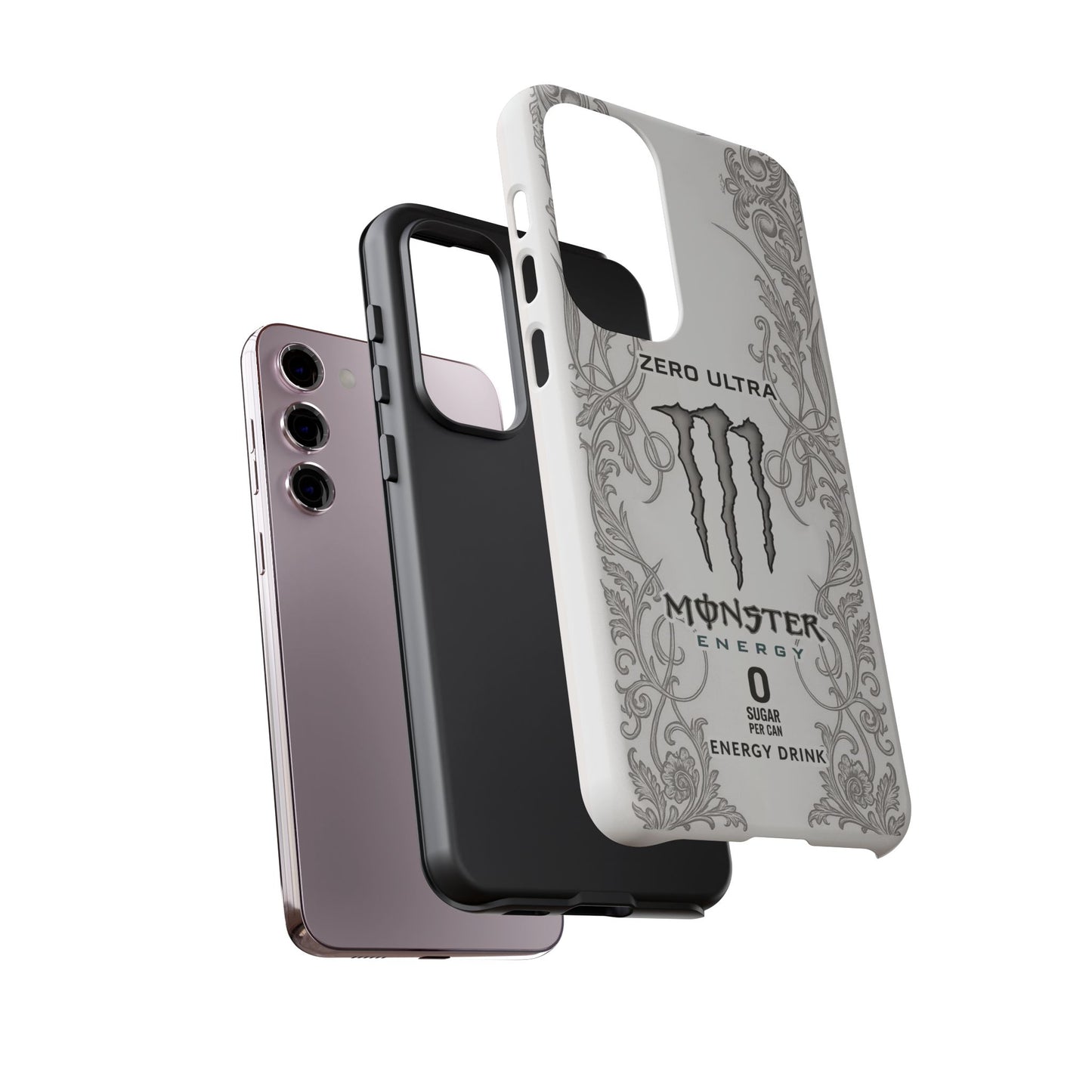Monster White Ultra Energy Phone Case – For Samsung Galaxy & Google Pixel
