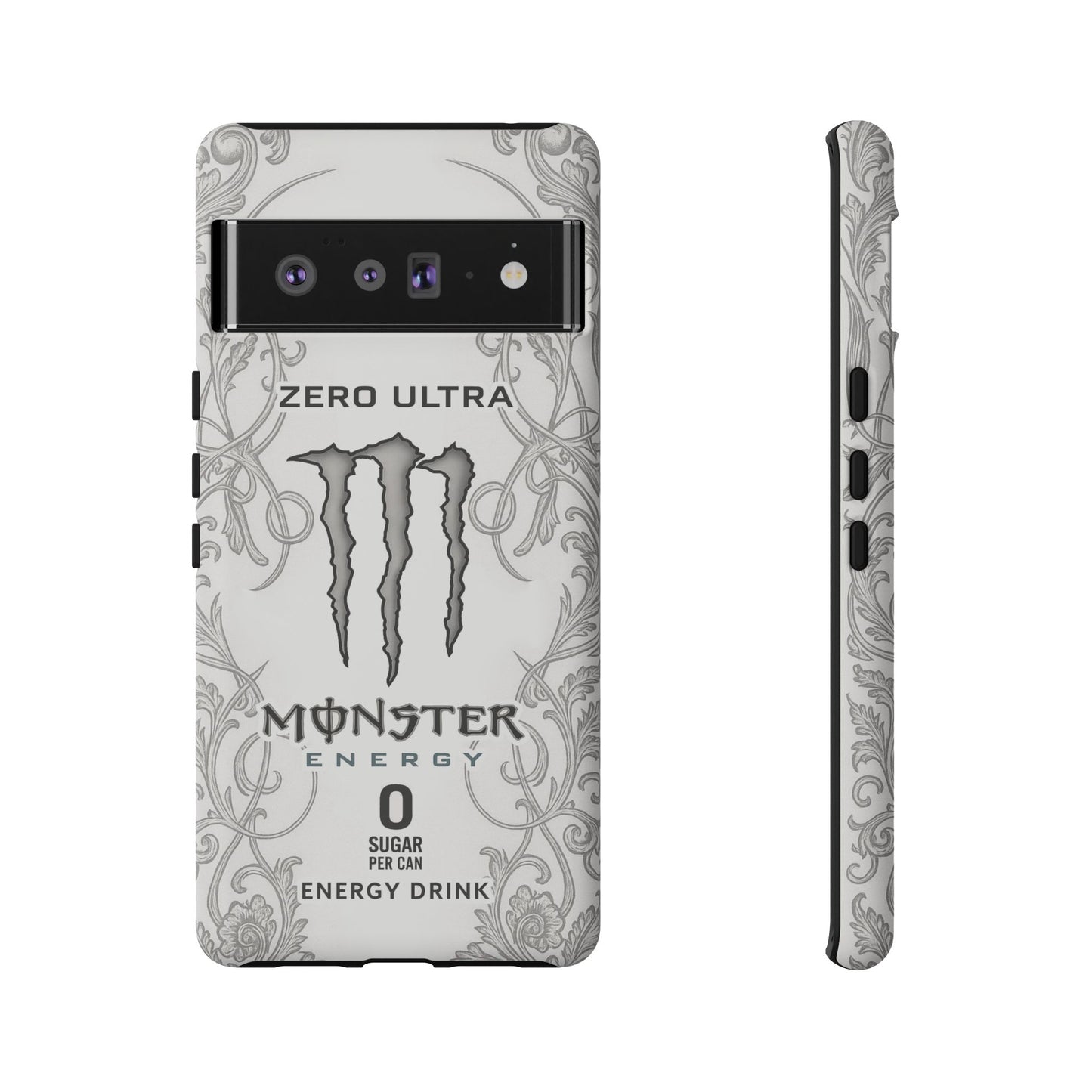 Monster White Ultra Energy Phone Case – For Samsung Galaxy & Google Pixel