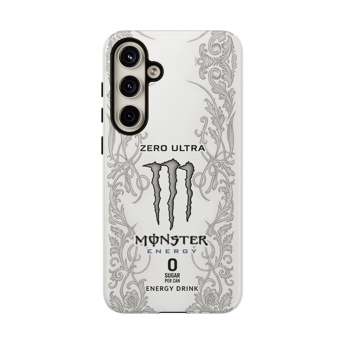 Monster White Ultra Energy Phone Case – For Samsung Galaxy & Google Pixel
