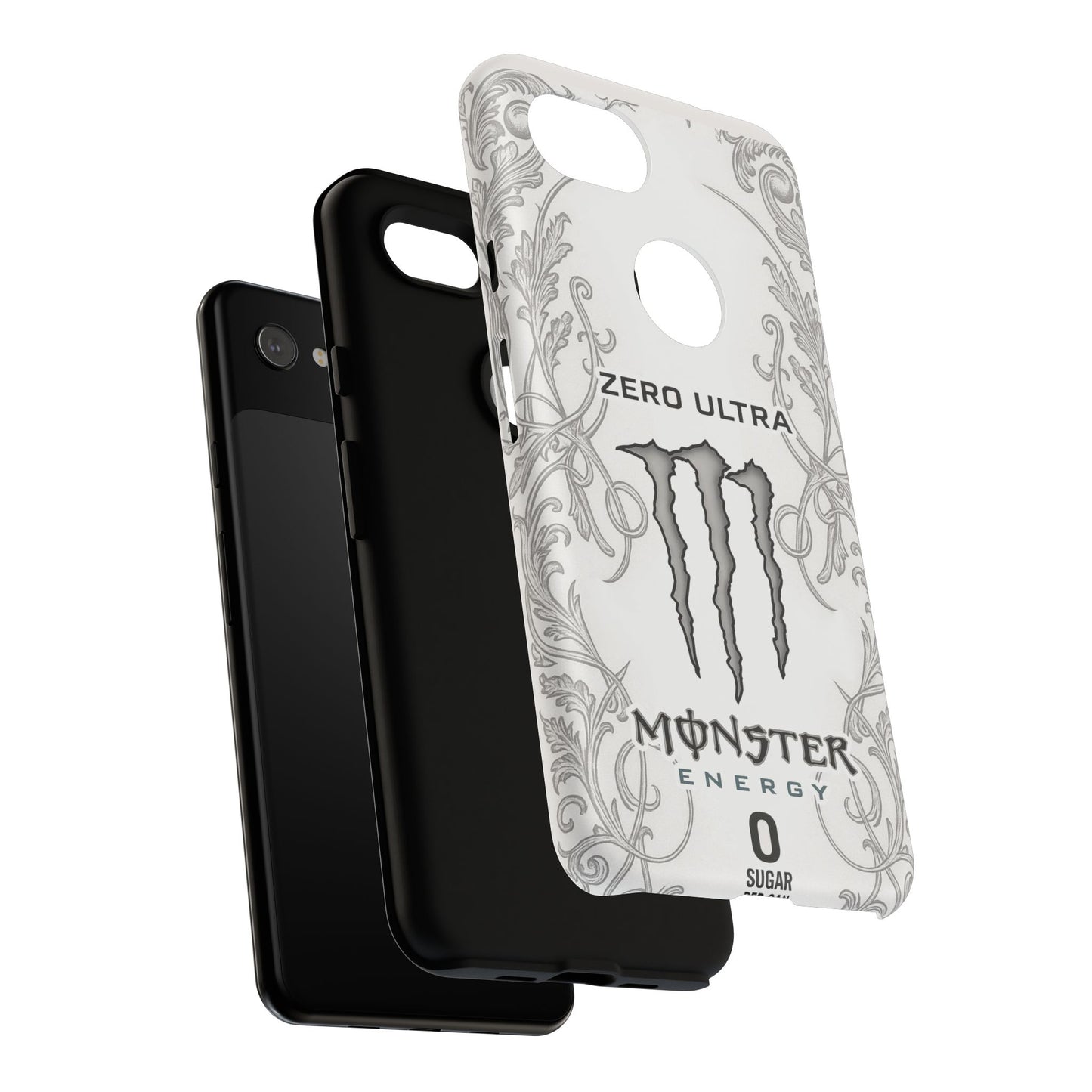 Monster White Ultra Energy Phone Case – For Samsung Galaxy & Google Pixel