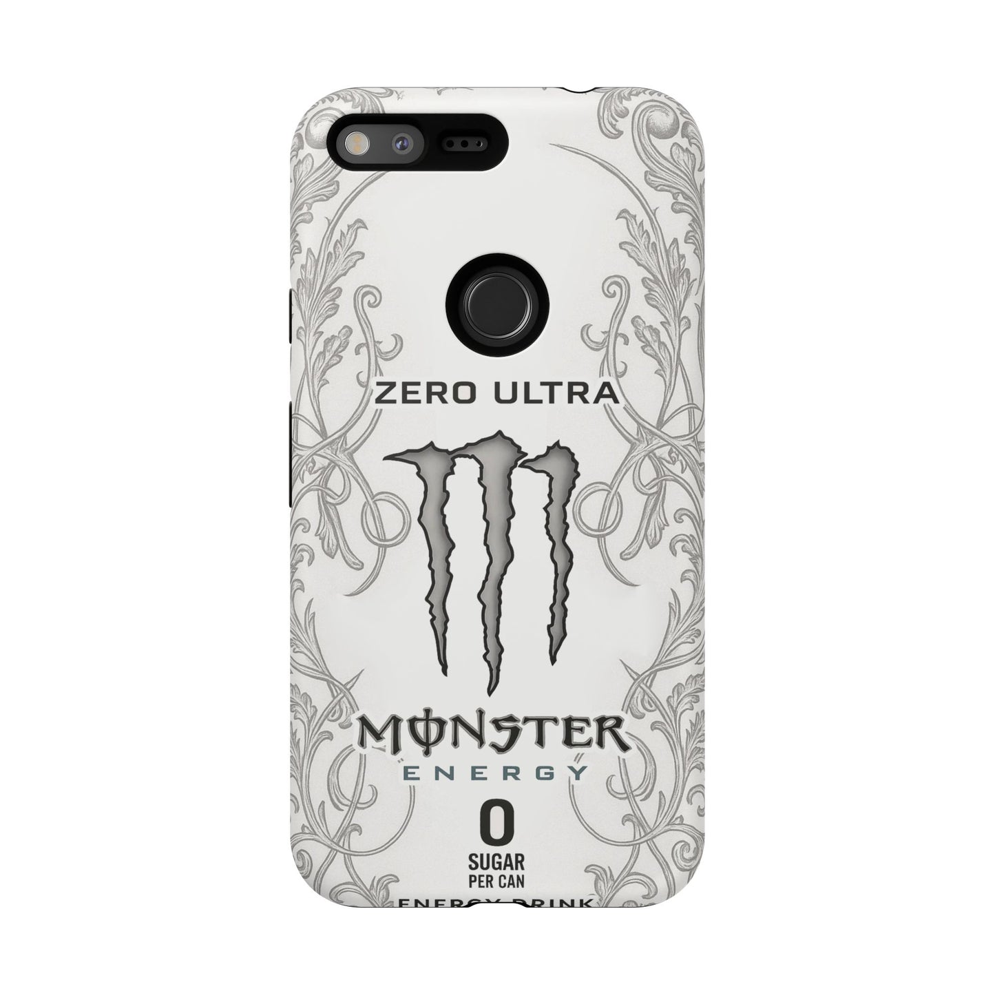 Monster White Ultra Energy Phone Case – For Samsung Galaxy & Google Pixel