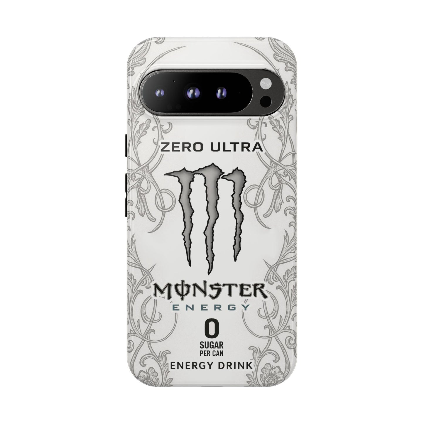 Monster White Ultra Energy Phone Case – For Samsung Galaxy & Google Pixel