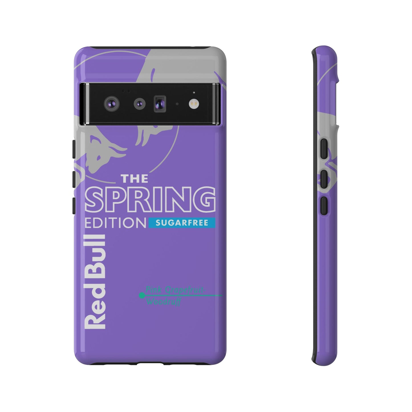 RedBull Purple Phone Case - Pink Grapefruit for Google Pixel and Samsung Cover