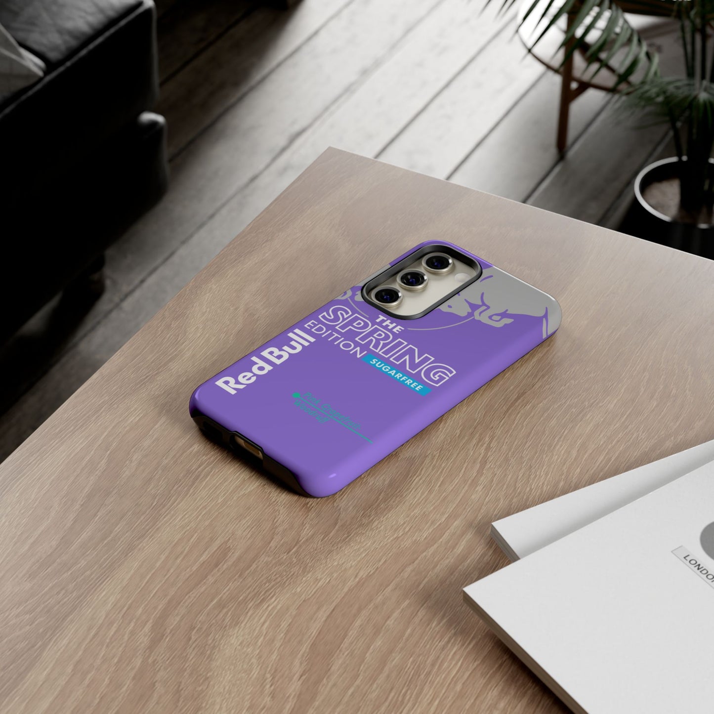 RedBull Purple Phone Case - Pink Grapefruit for Google Pixel and Samsung Cover