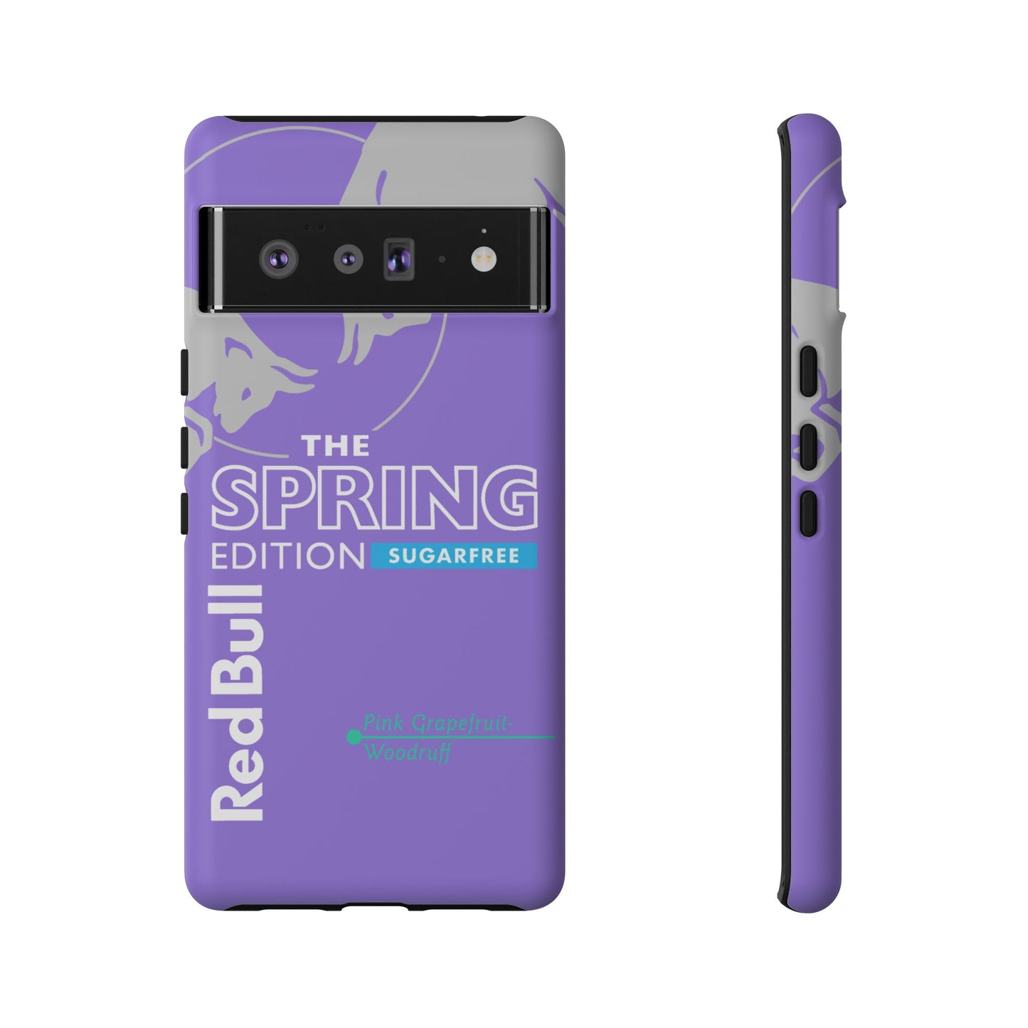 RedBull Purple Phone Case - Pink Grapefruit for Google Pixel and Samsung Cover