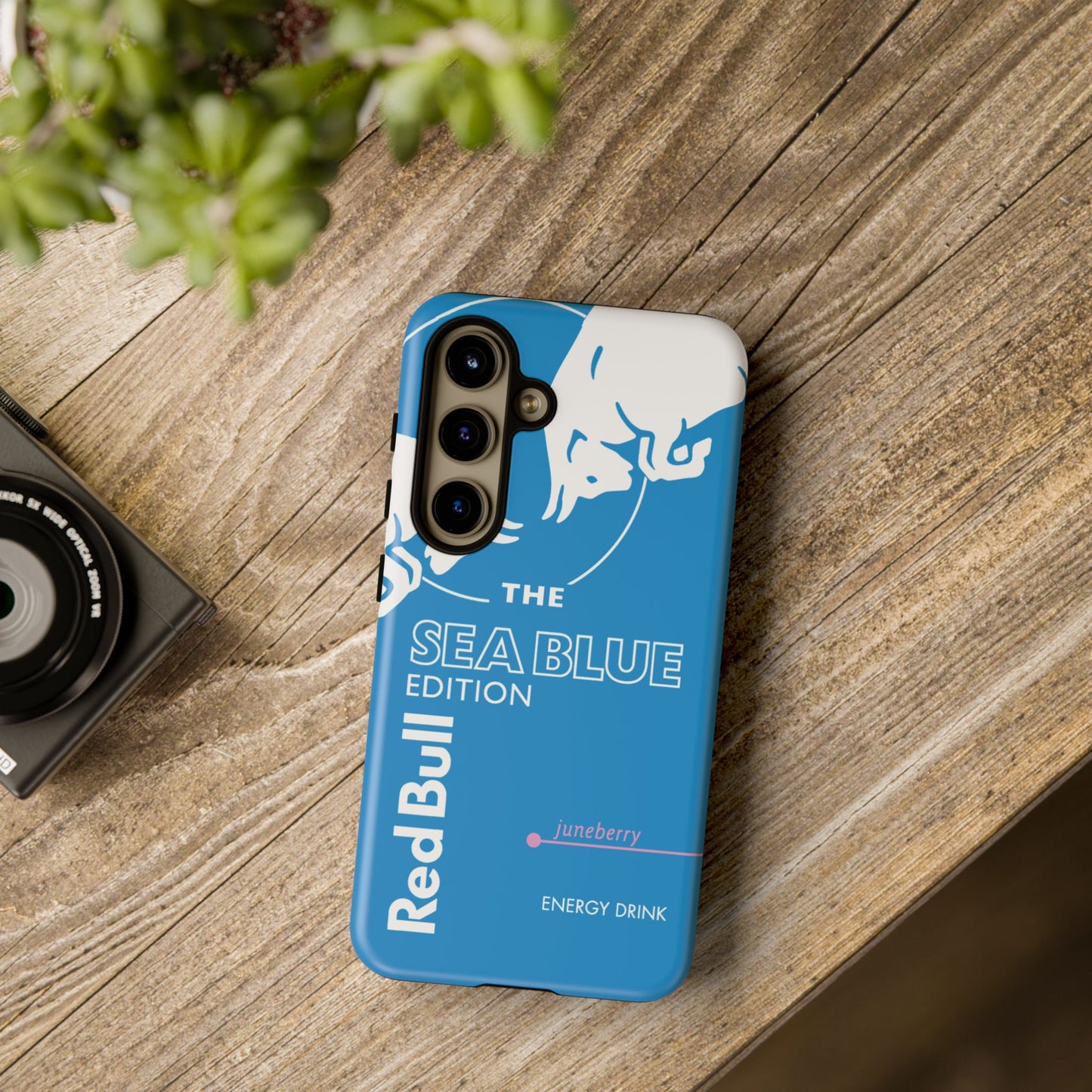 Red Bull Sea Blue Juneberry Edition Samsung Phone Cover & Google Pixel Phone Case