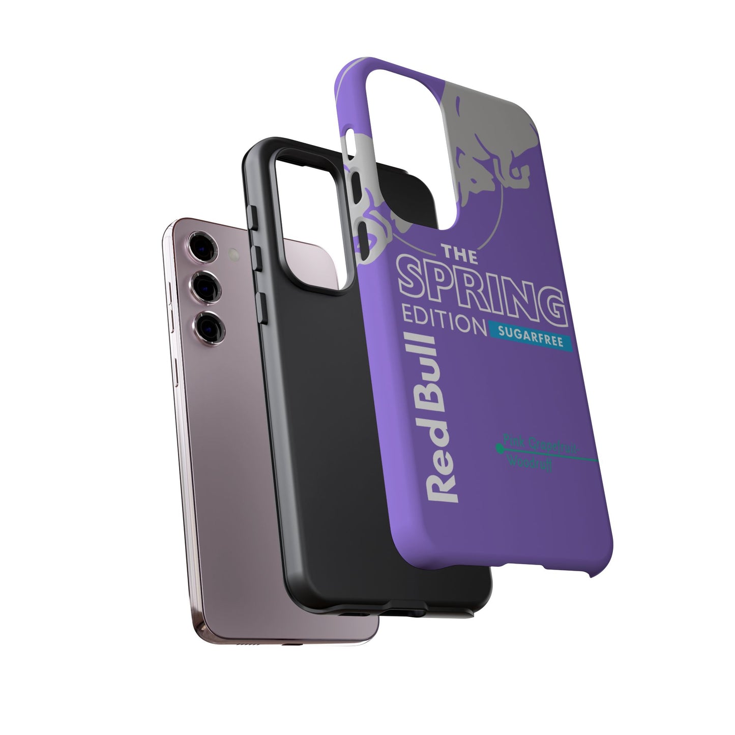 RedBull Purple Phone Case - Pink Grapefruit for Google Pixel and Samsung Cover