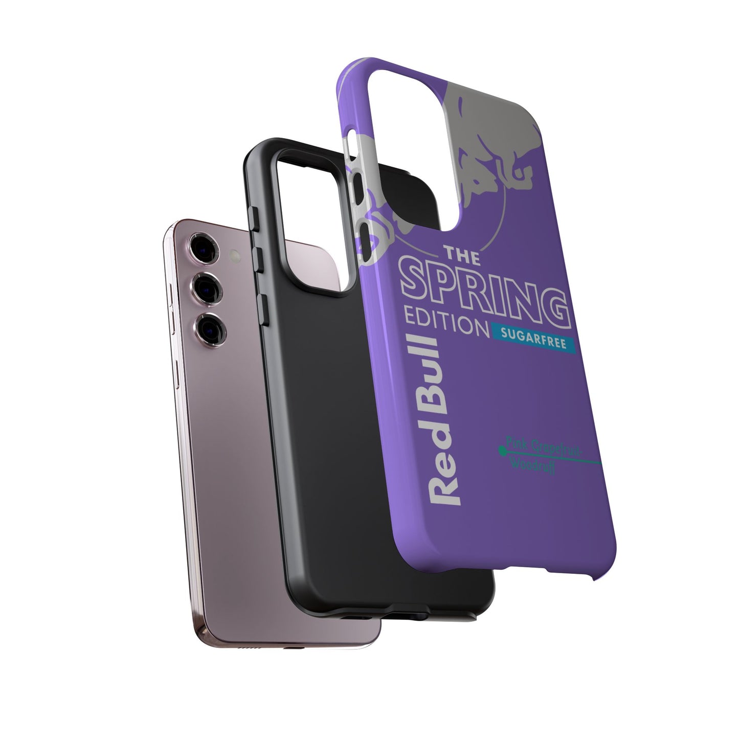 RedBull Purple Phone Case - Pink Grapefruit for Google Pixel and Samsung Cover