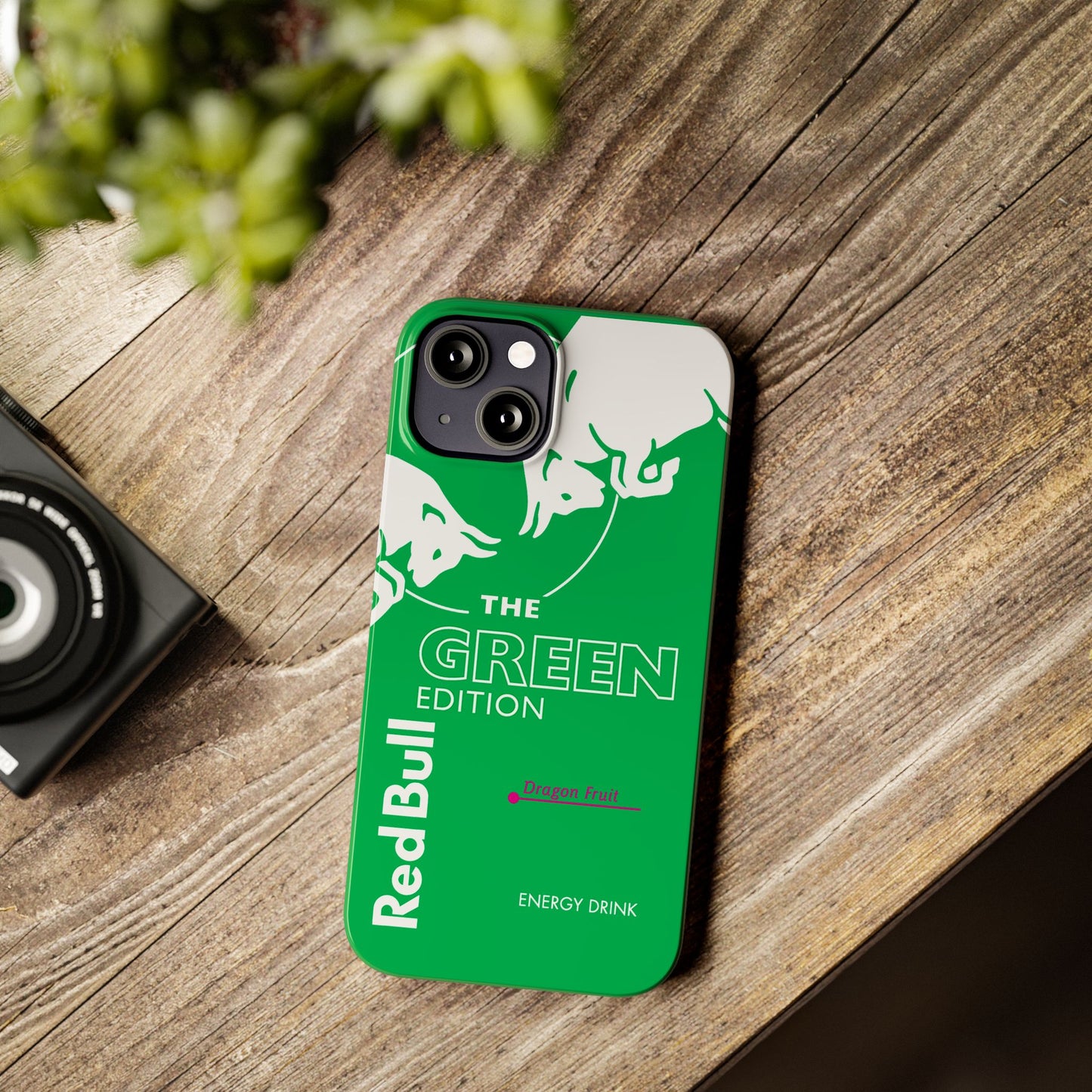 Red Bull Energy Drink iPhone Case Green Dragon Fruit Edition