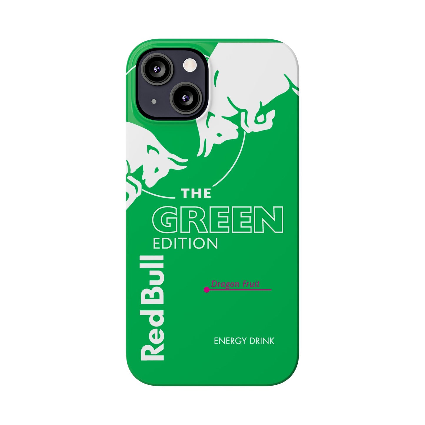Red Bull Energy Drink iPhone Case Green Dragon Fruit Edition