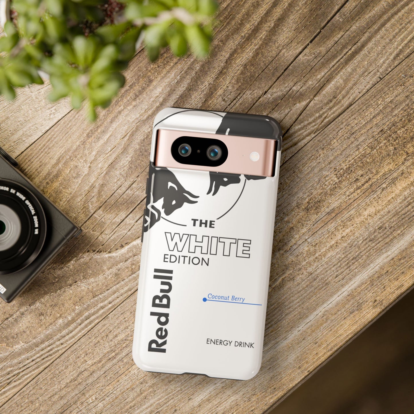 Red Bull White Edition Coconut Berry Samsung Phone Cover & Google Pixel Phone Case