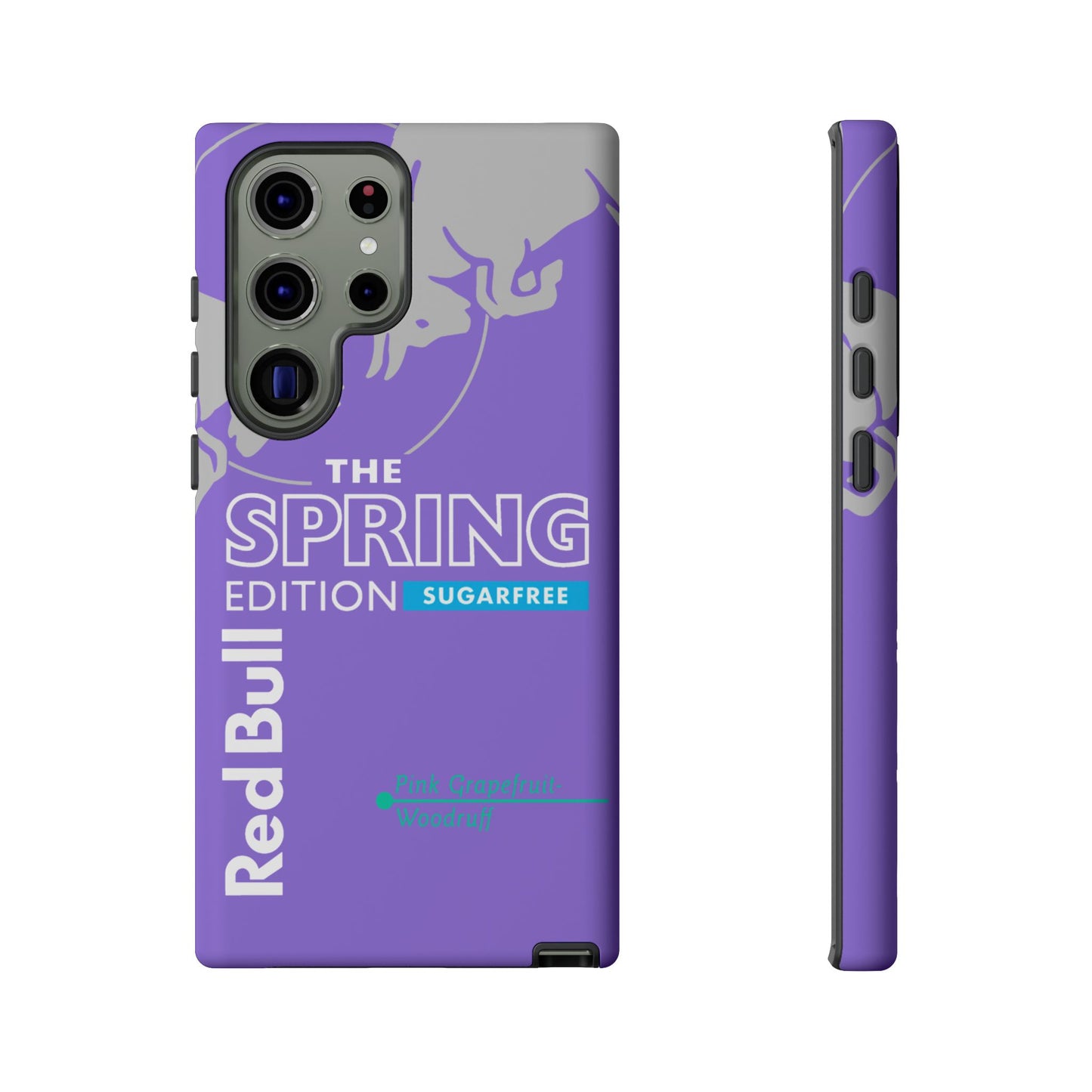 RedBull Purple Phone Case - Pink Grapefruit for Google Pixel and Samsung Cover