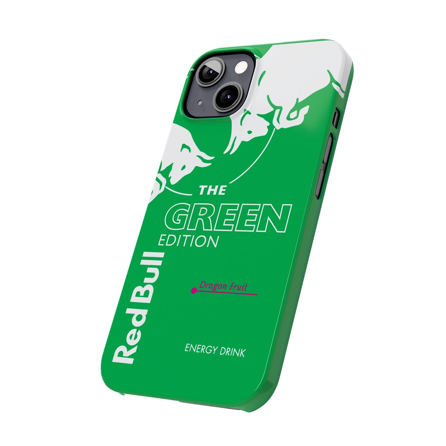 Red Bull Energy Drink iPhone Case Green Dragon Fruit Edition