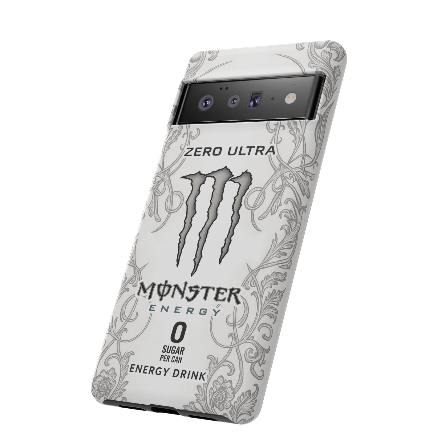 Monster White Ultra Energy Phone Case – For Samsung Galaxy & Google Pixel