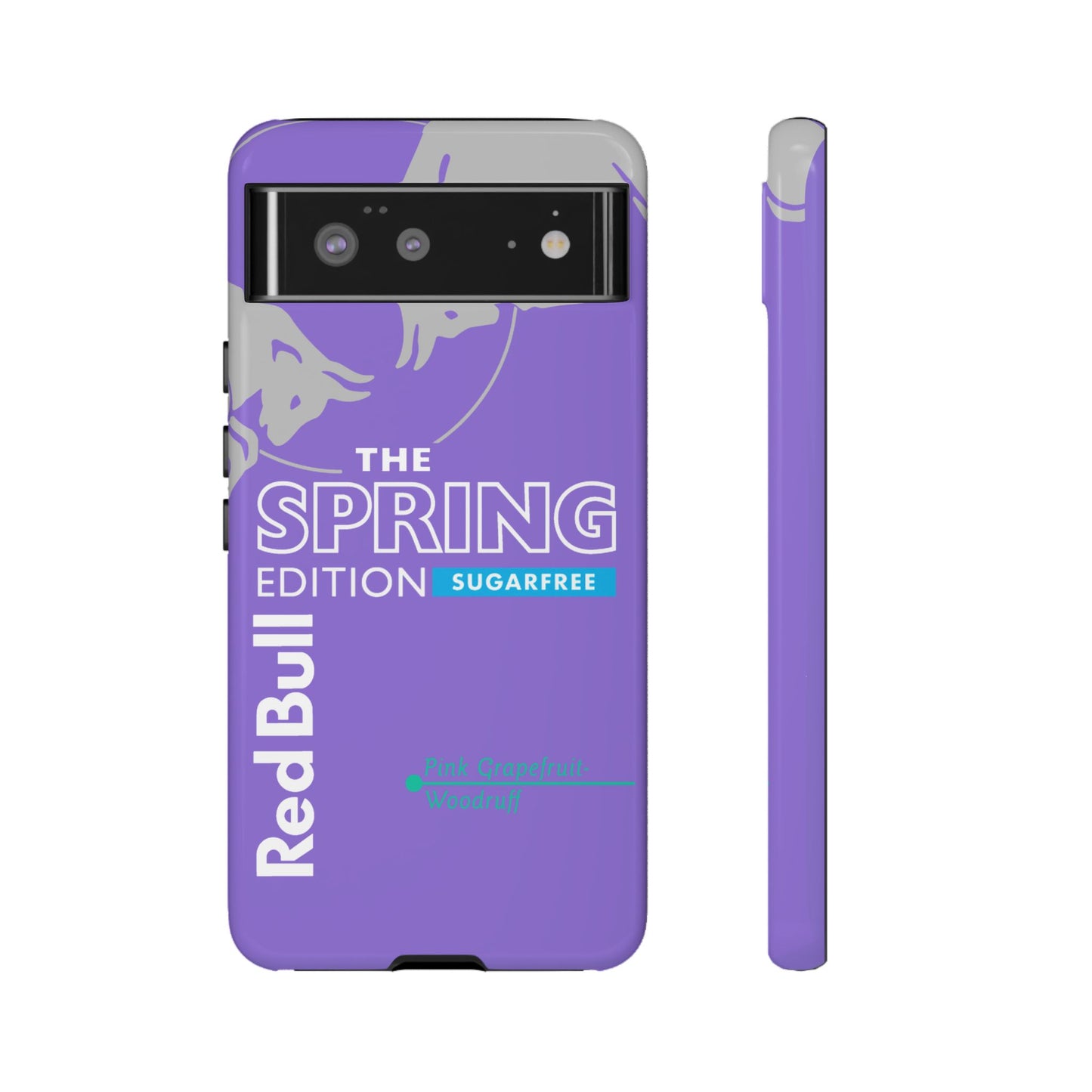 RedBull Purple Phone Case - Pink Grapefruit for Google Pixel and Samsung Cover