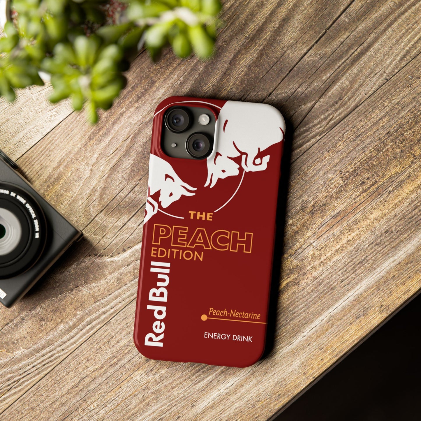 Red Bull Energy Drink iPhone Case - Peach Edition