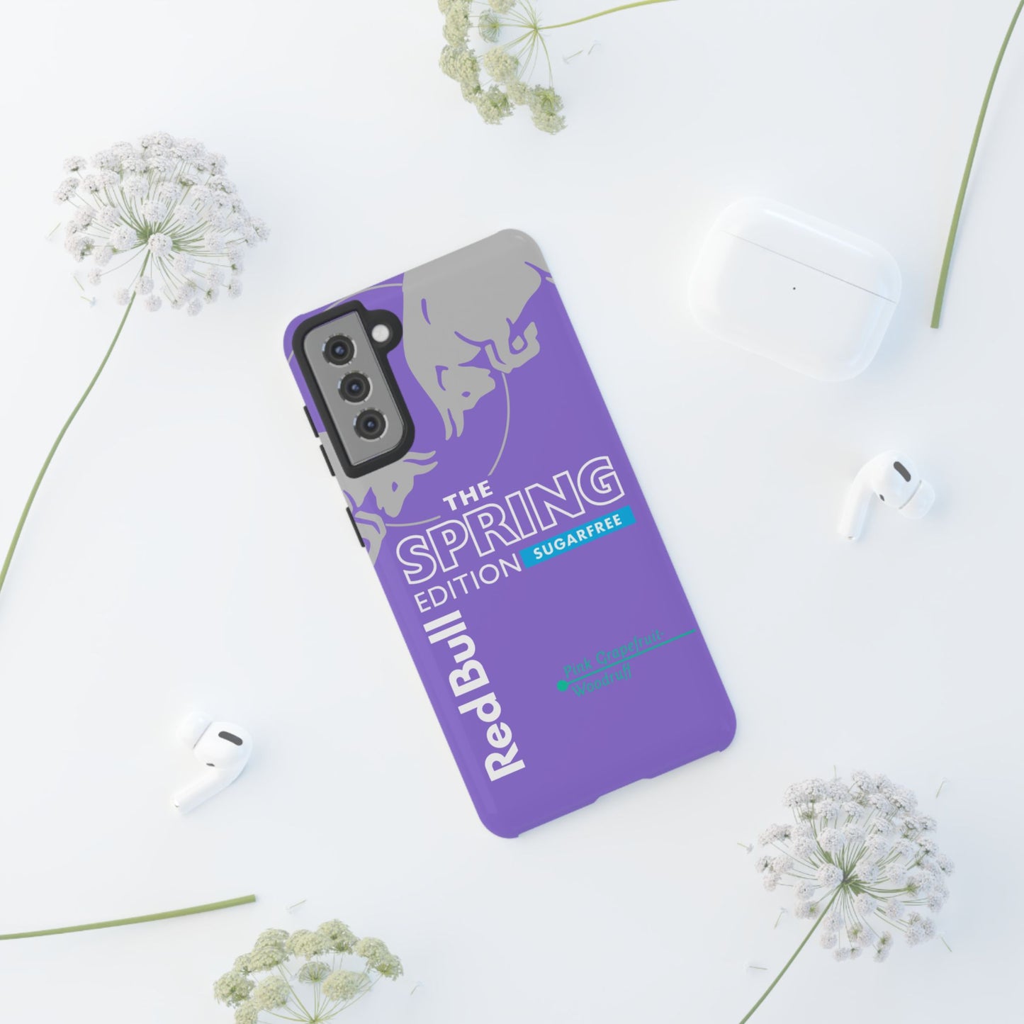 RedBull Purple Phone Case - Pink Grapefruit for Google Pixel and Samsung Cover