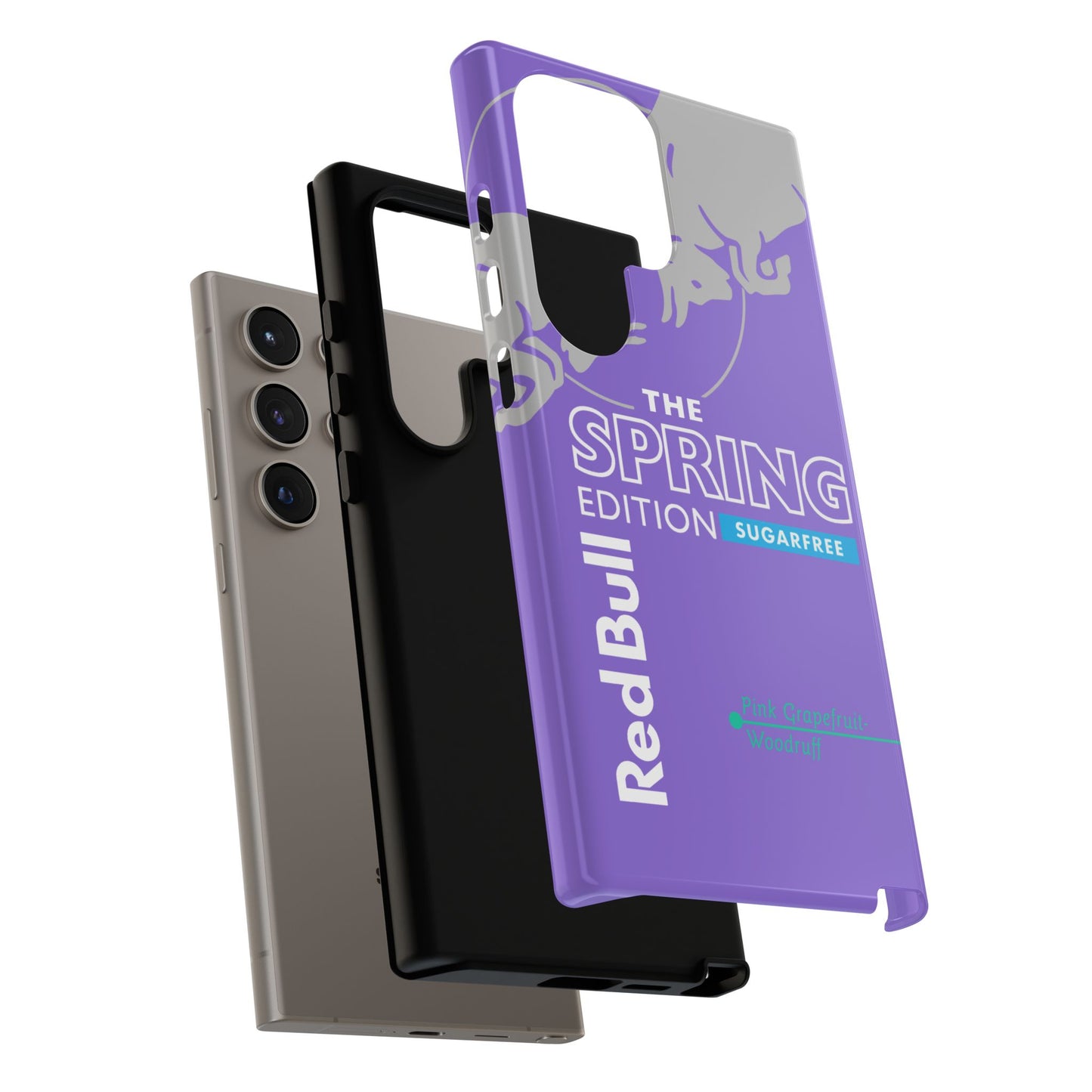 RedBull Purple Phone Case - Pink Grapefruit for Google Pixel and Samsung Cover