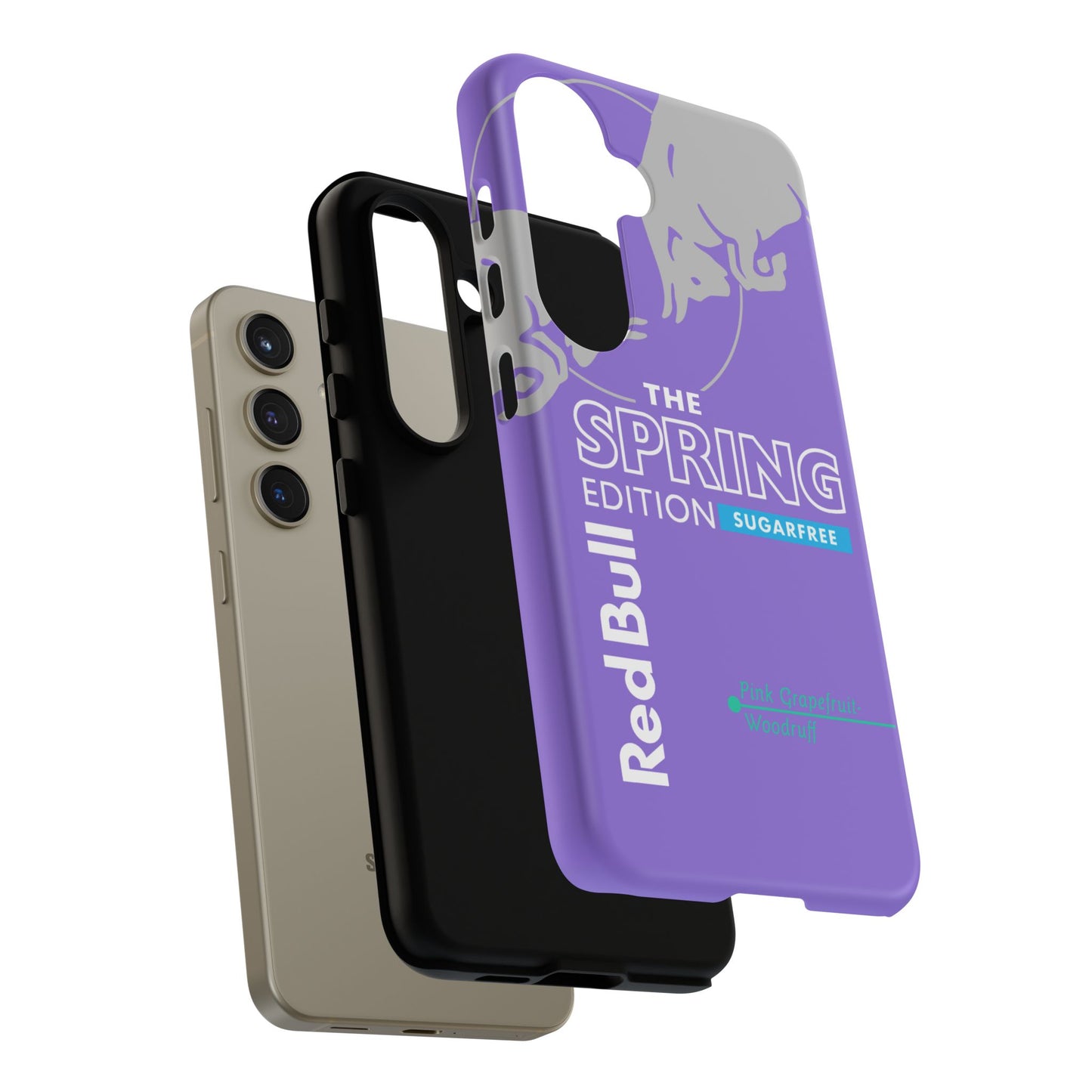 RedBull Purple Phone Case - Pink Grapefruit for Google Pixel and Samsung Cover