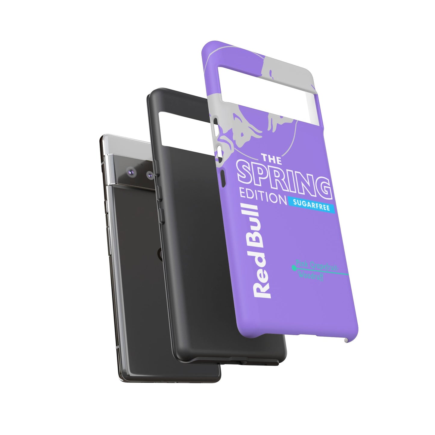 RedBull Purple Phone Case - Pink Grapefruit for Google Pixel and Samsung Cover