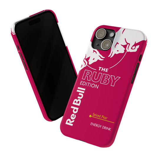 Red Bull Energy Drink iPhone Case - Spiced Pear Ruby Edition