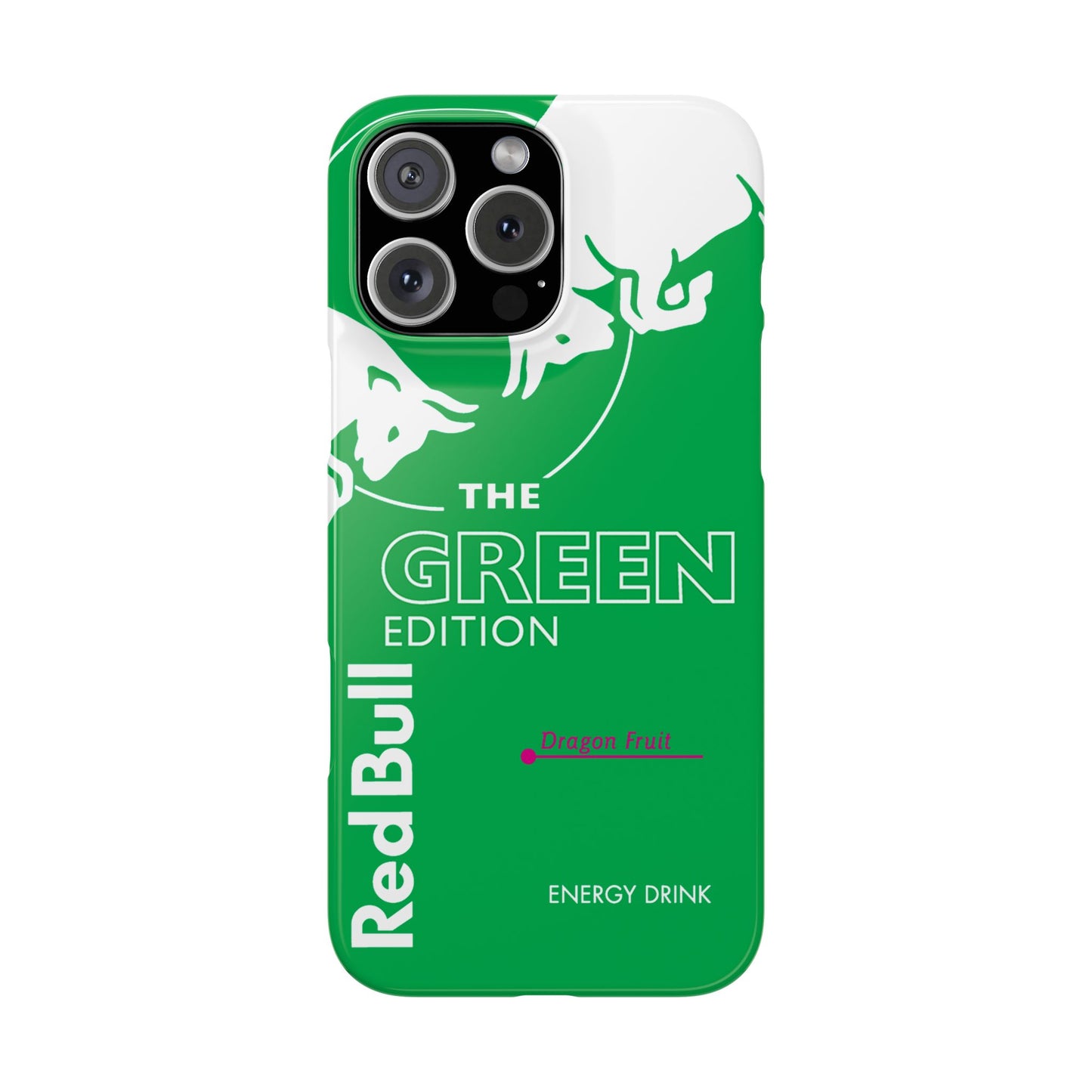 Red Bull Energy Drink iPhone Case Green Dragon Fruit Edition