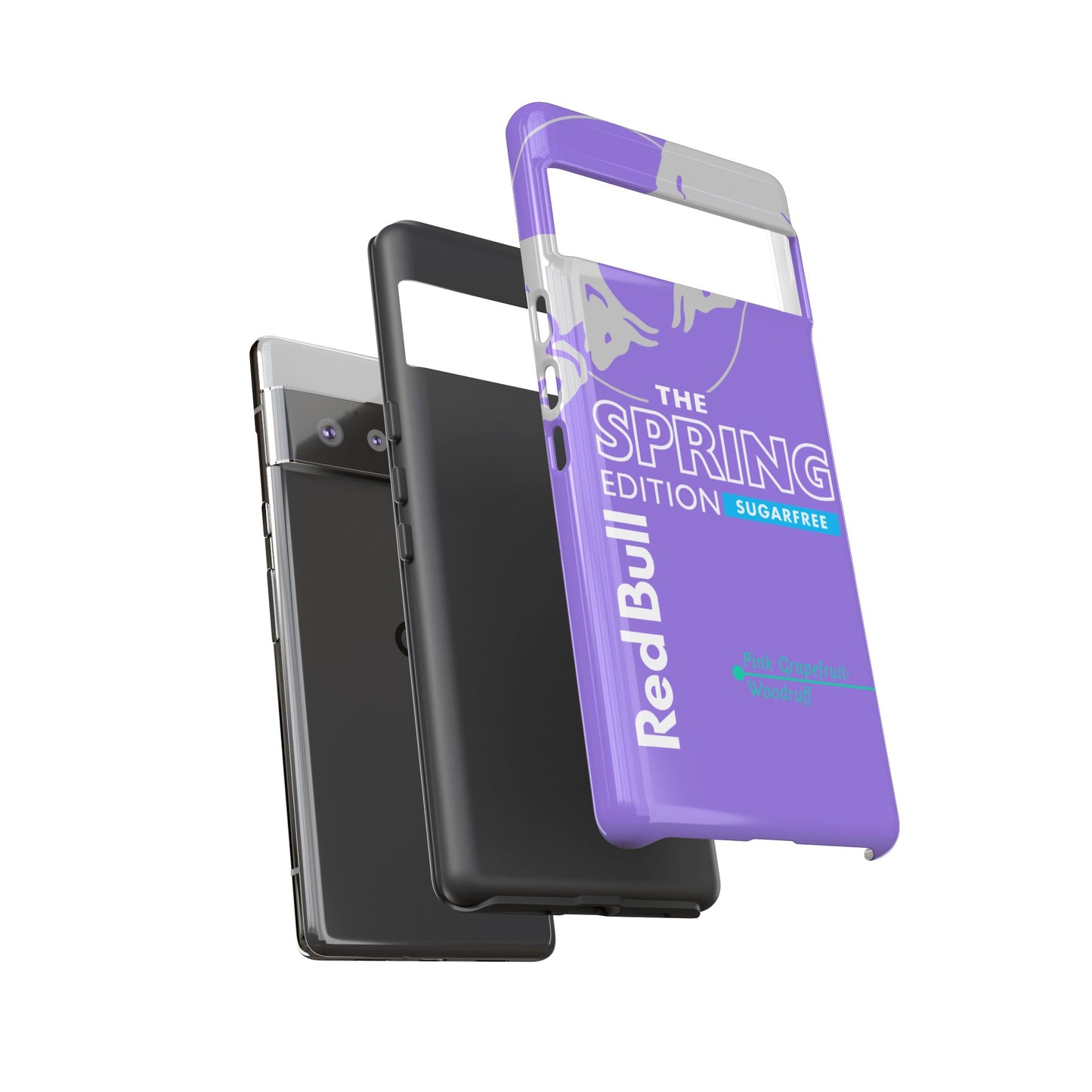 RedBull Purple Phone Case - Pink Grapefruit for Google Pixel and Samsung Cover