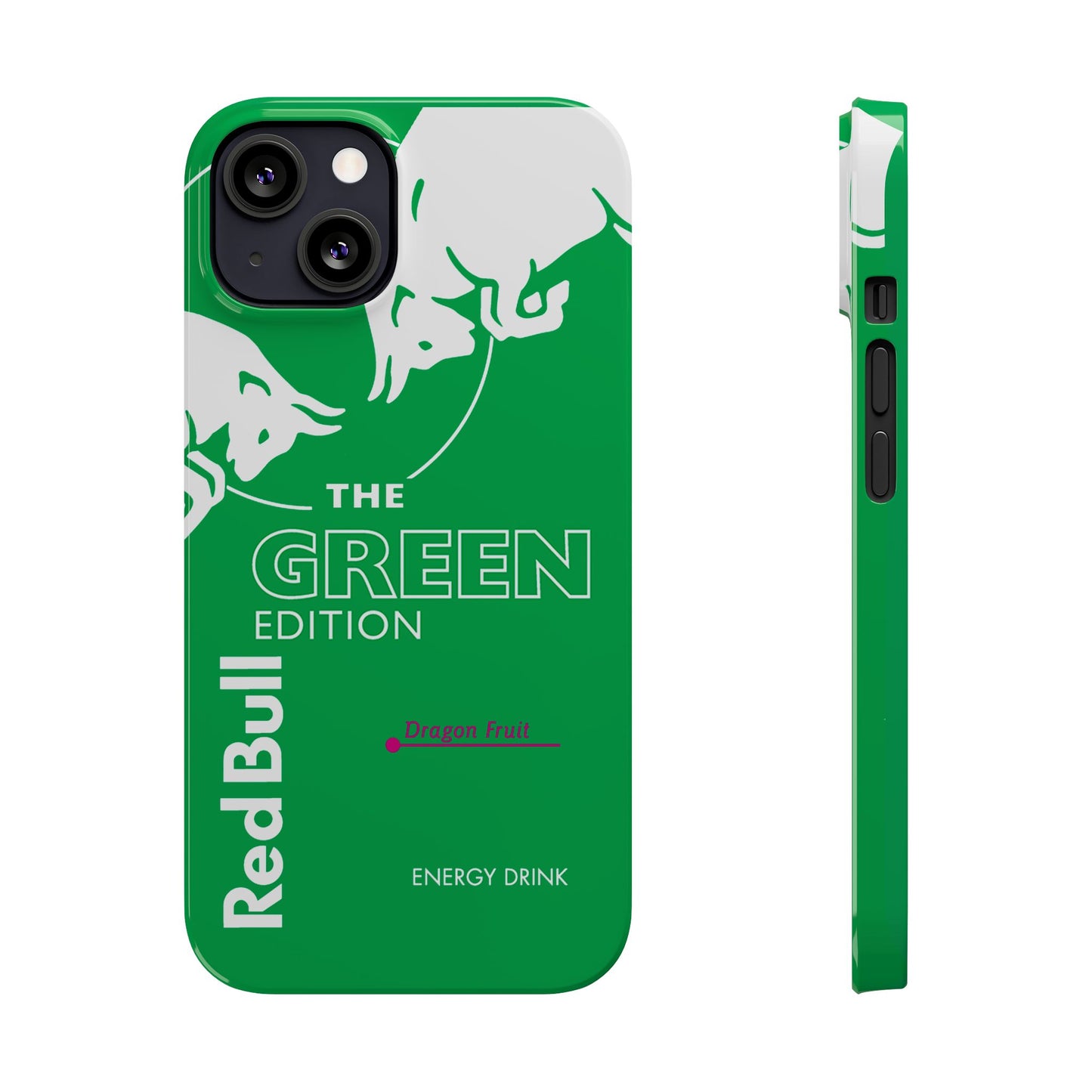 Red Bull Energy Drink iPhone Case Green Dragon Fruit Edition